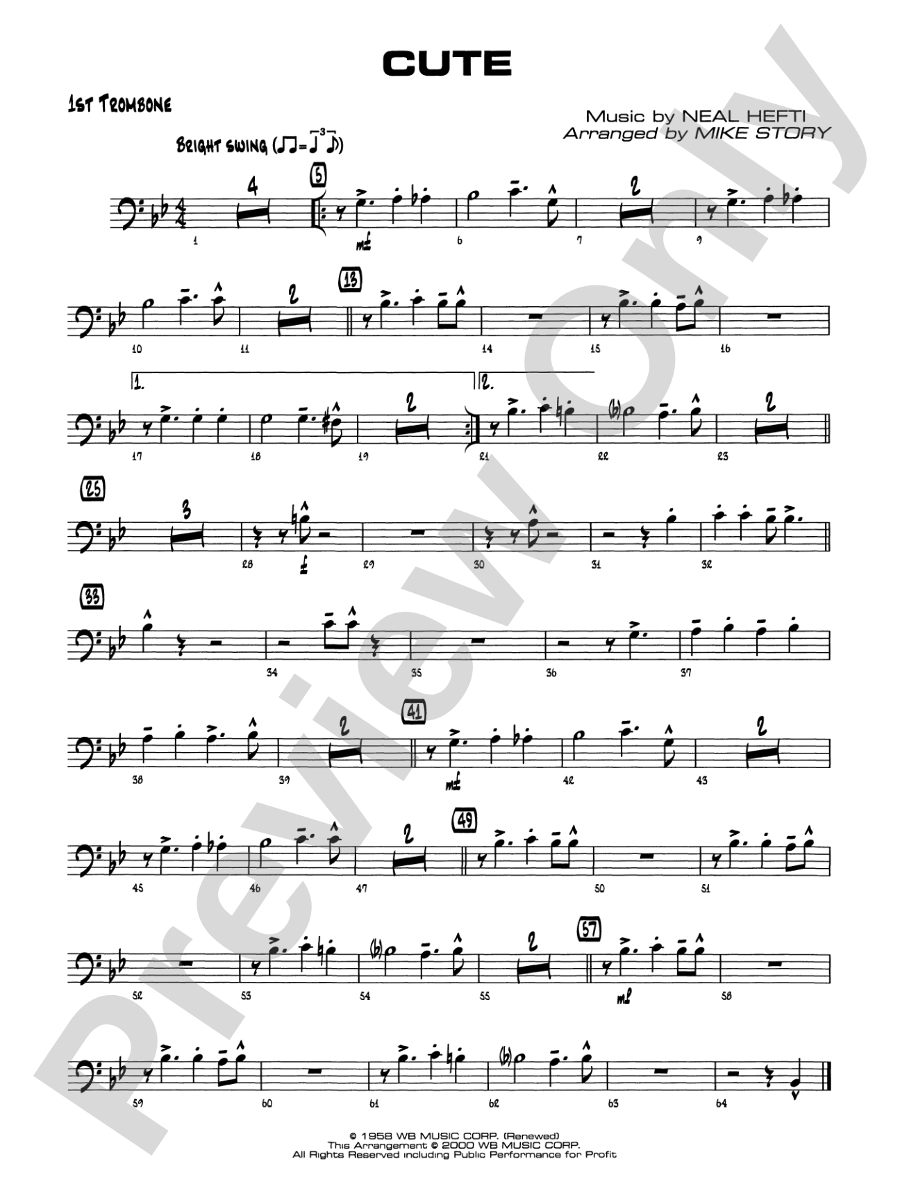Cute: 1st Trombone