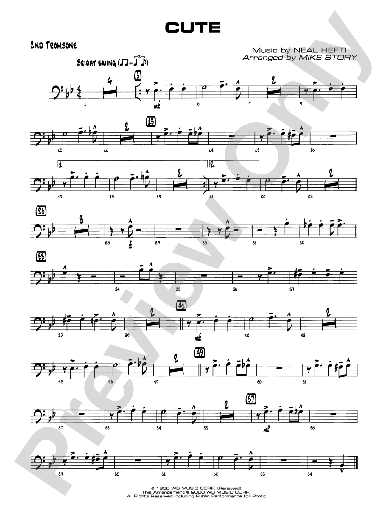Cute: 2nd Trombone