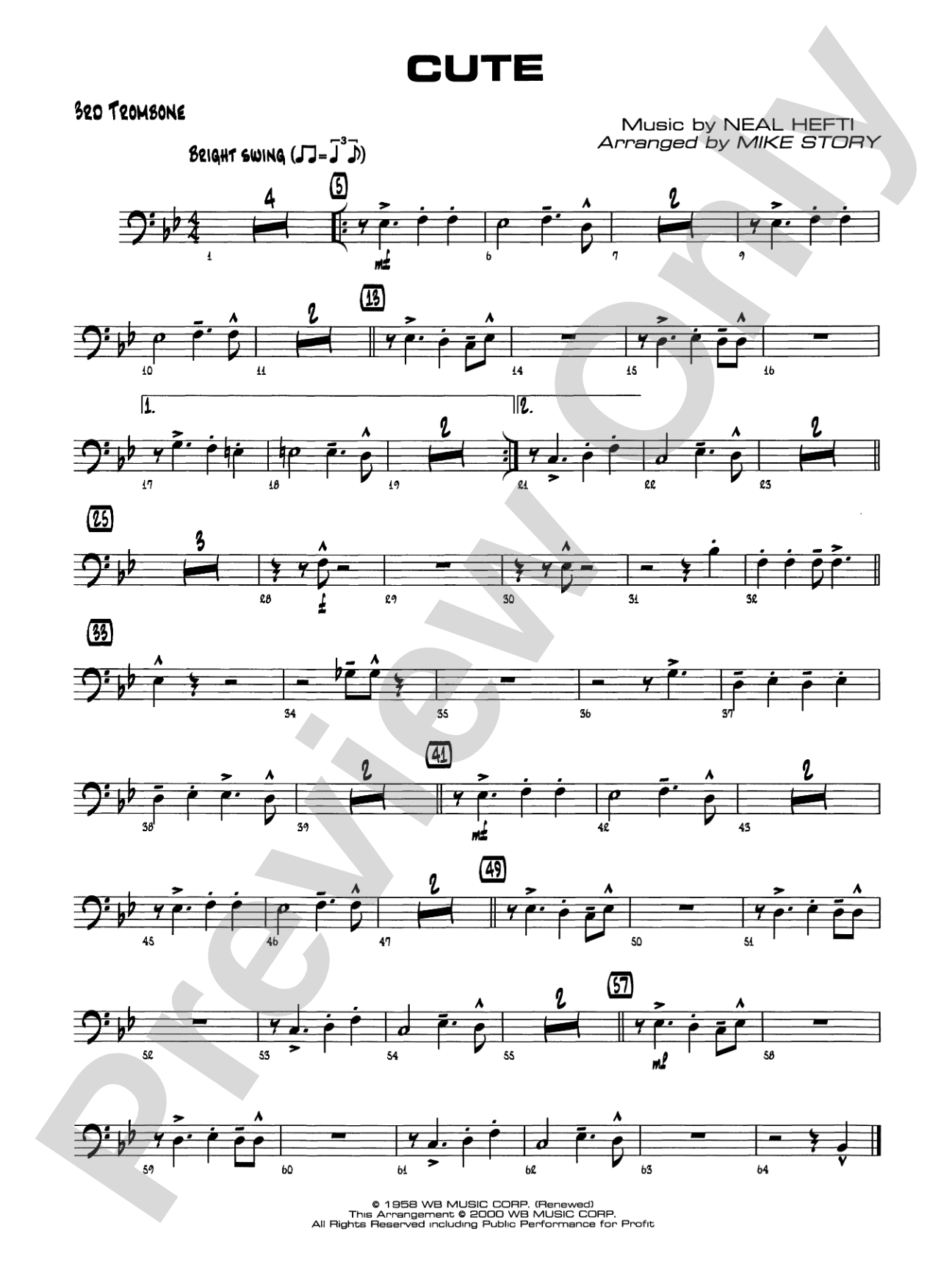 Cute: 3rd Trombone
