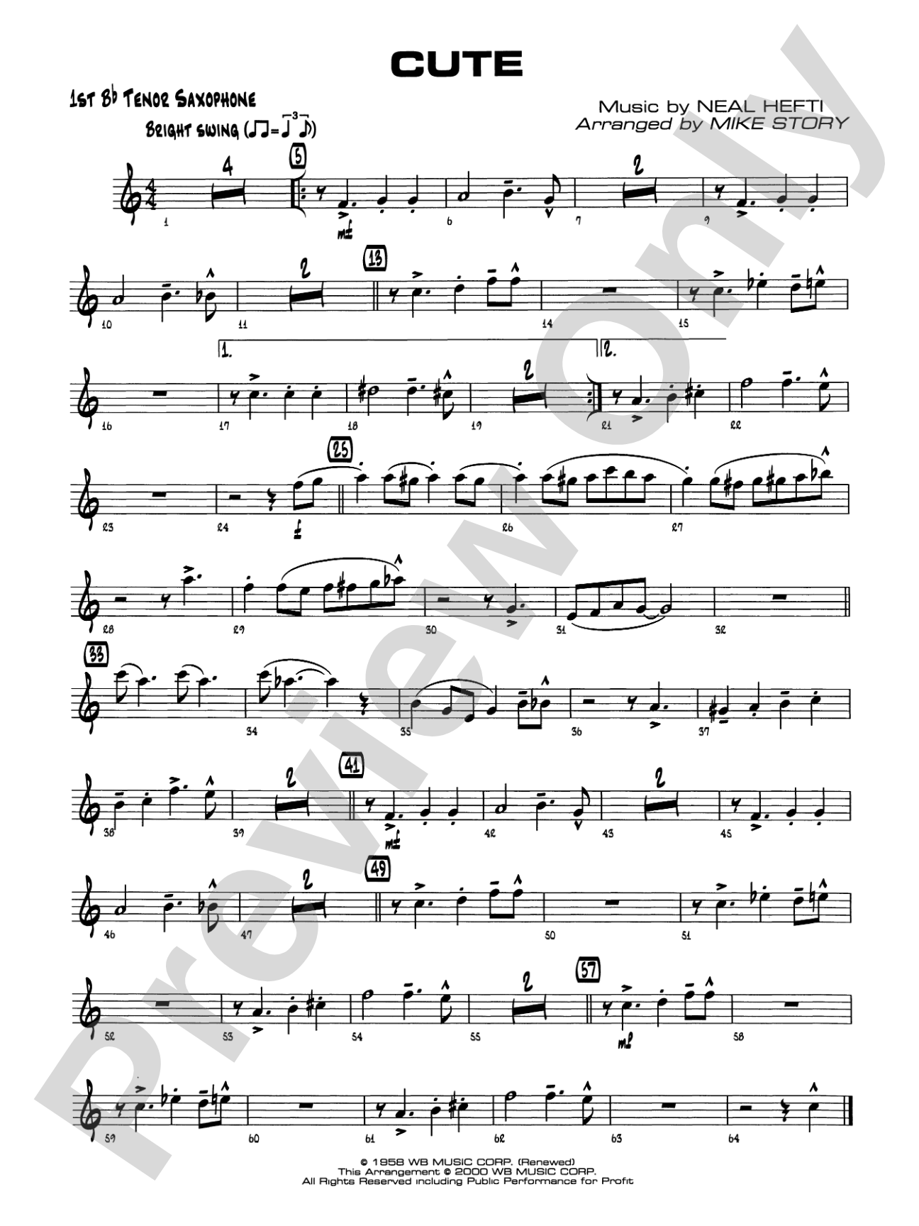 Cute: B-flat Tenor Saxophone