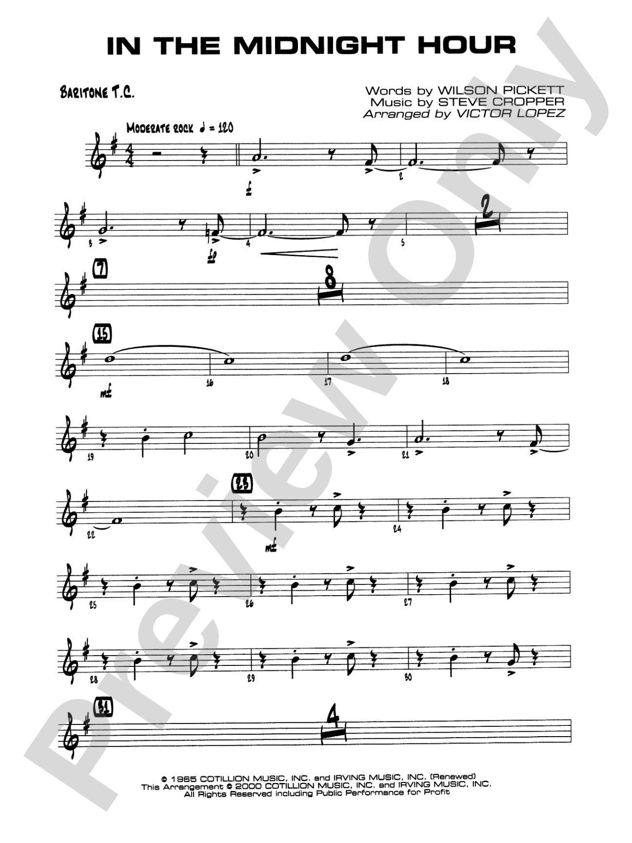 In the Midnight Hour: Baritone T.C.