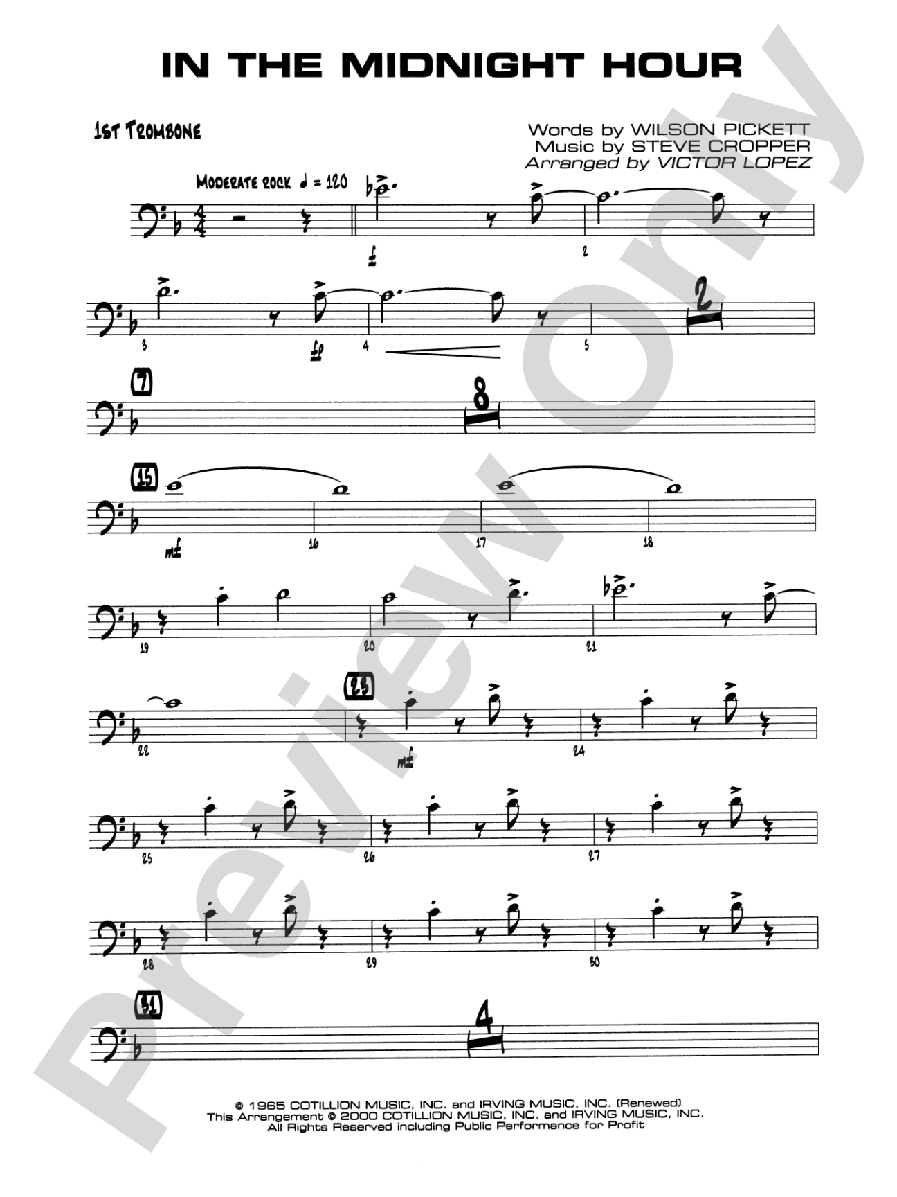 In the Midnight Hour: 1st Trombone