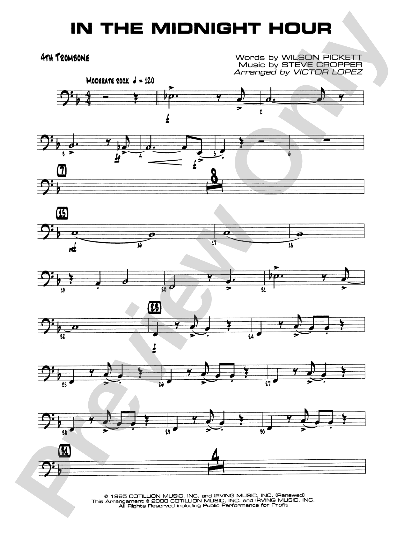 In the Midnight Hour: 4th Trombone