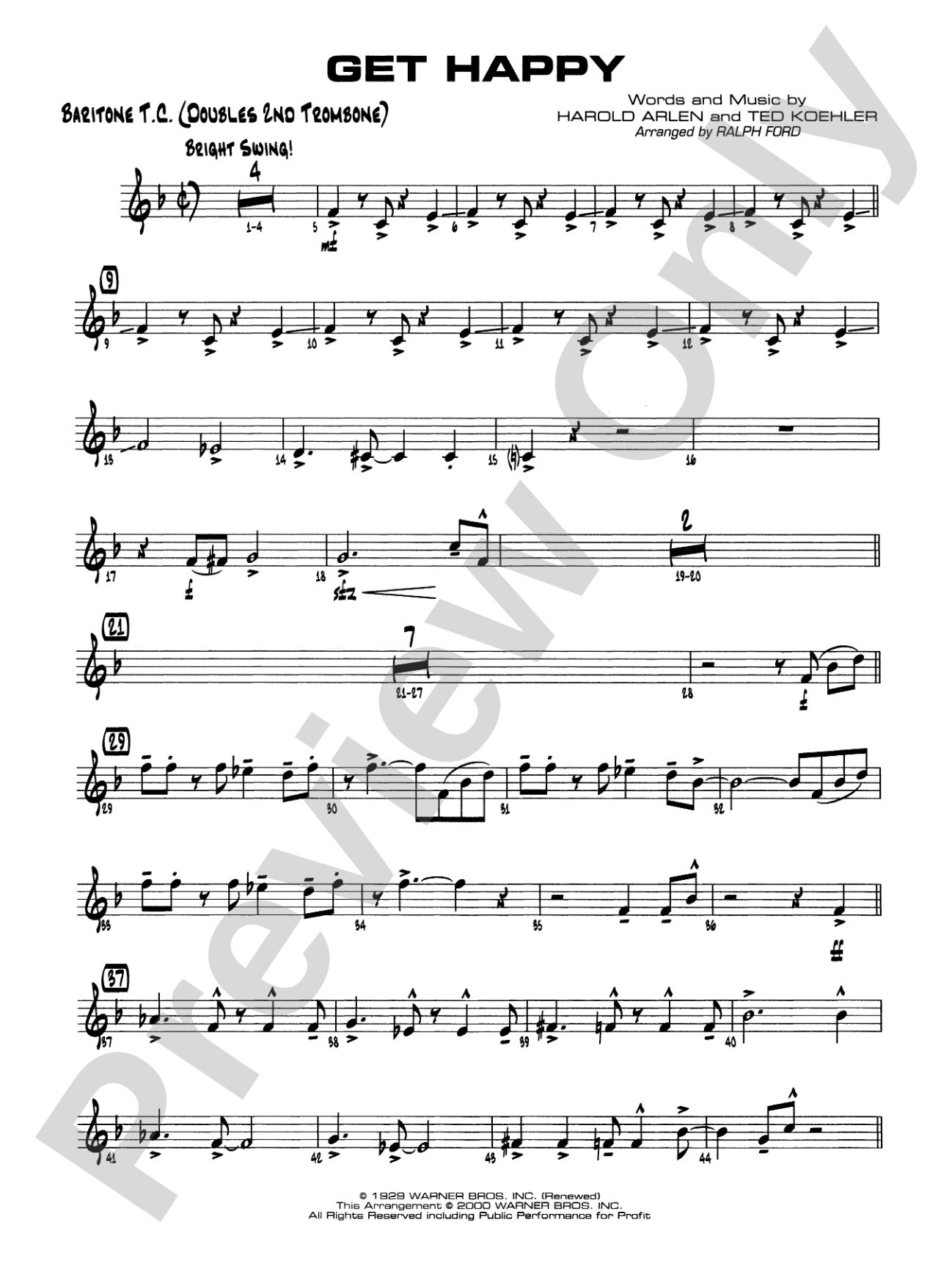 Get Happy: Baritone T.C.