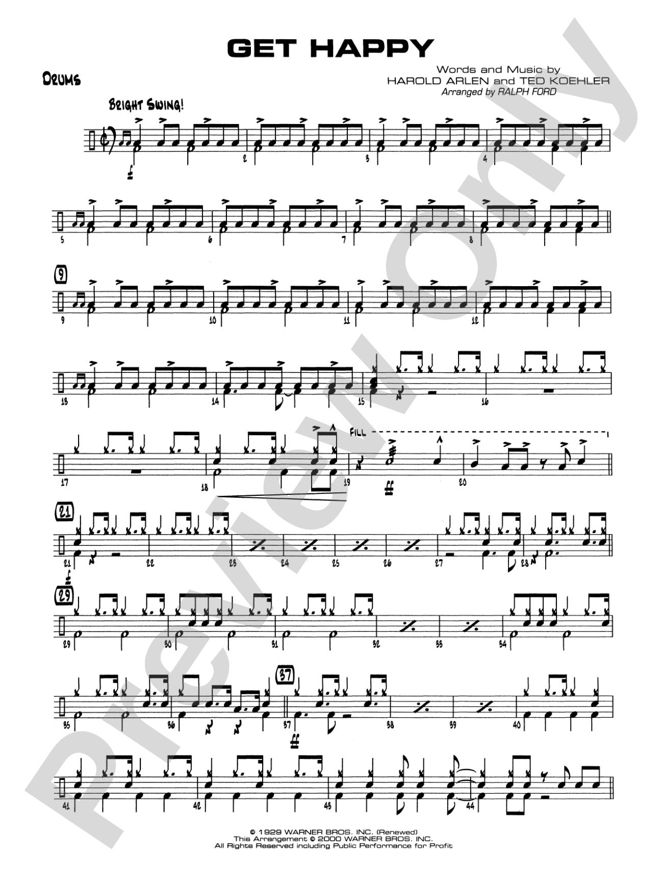Get Happy: Drums