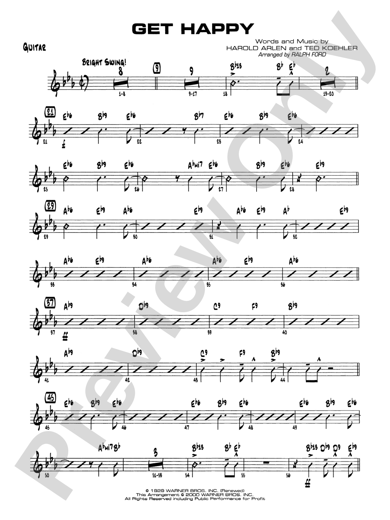 Get Happy: Guitar