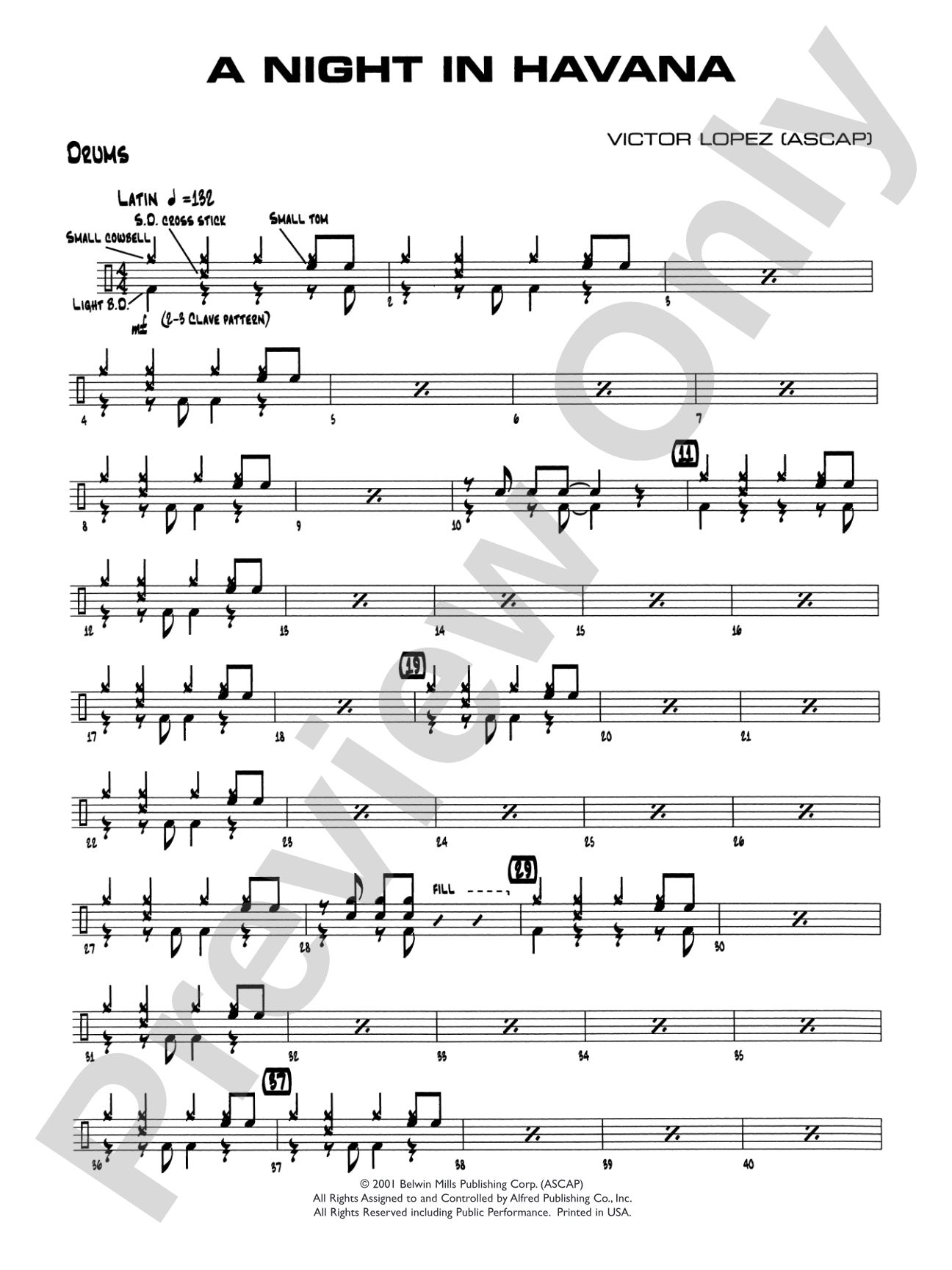 A Night in Havana: Drums
