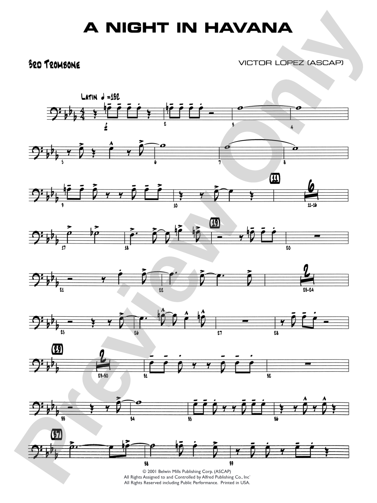 A Night in Havana: 3rd Trombone