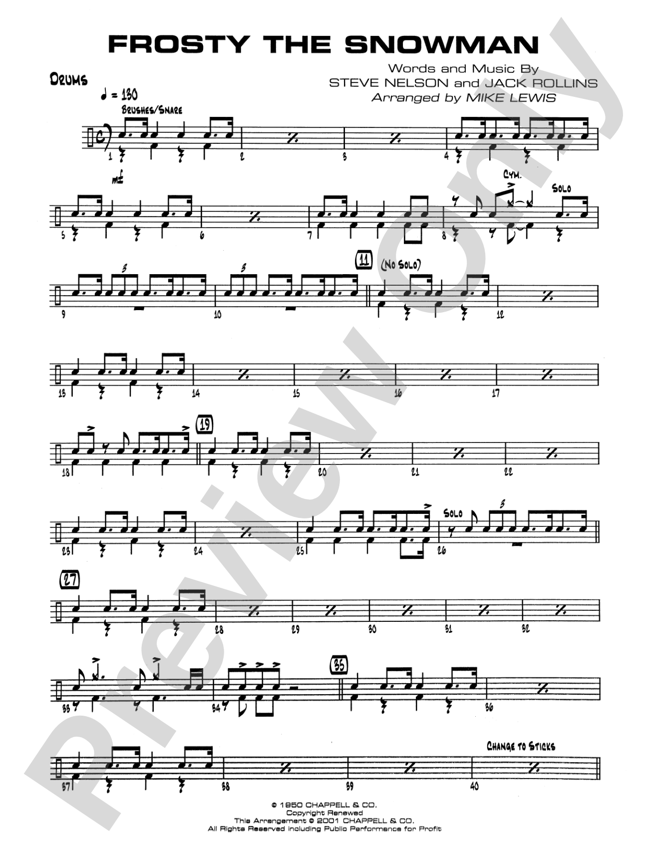 Frosty the Snowman: Drums