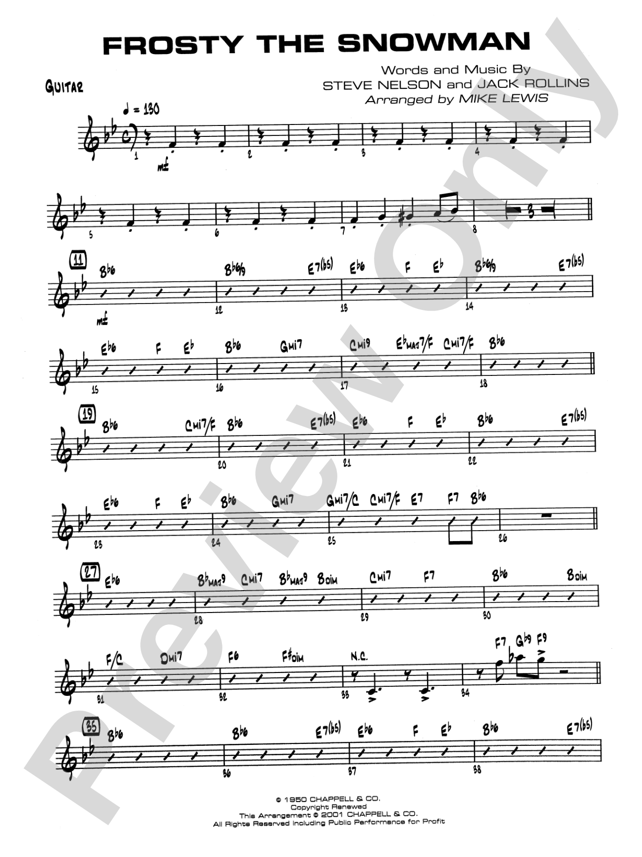 Frosty the Snowman: Guitar