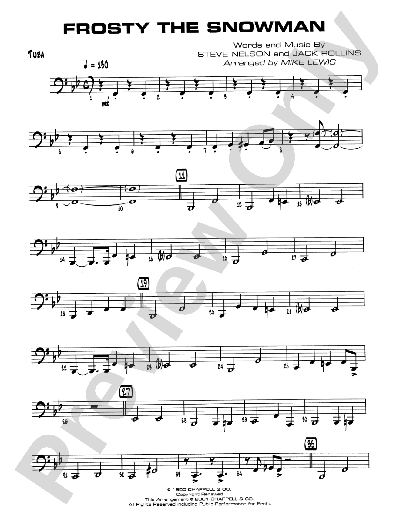 Frosty the Snowman: Tuba