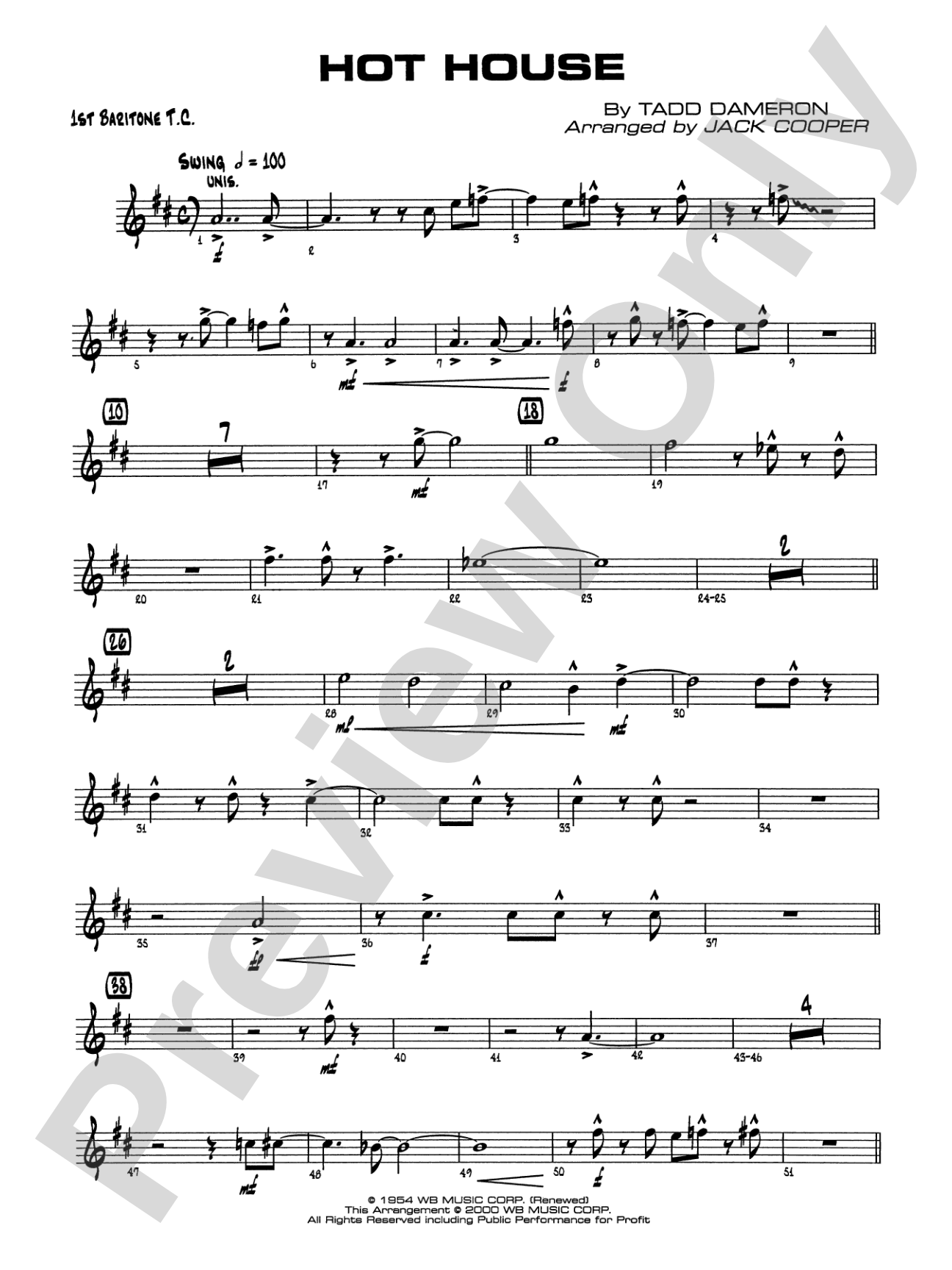 Hot House: Baritone T.C.