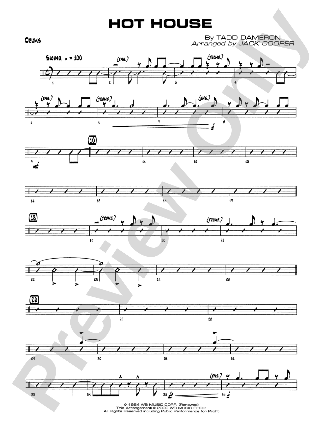 Hot House: Drums