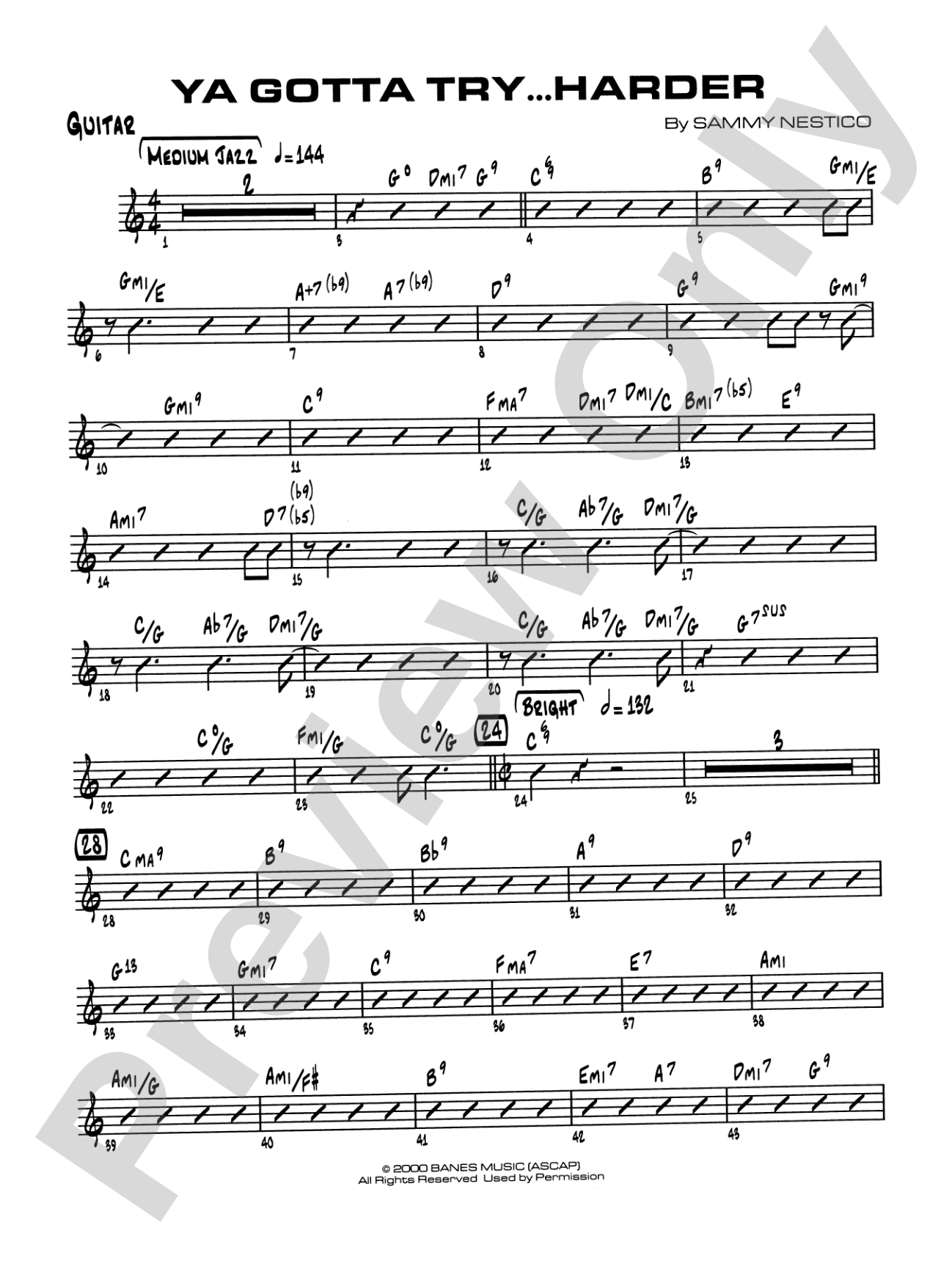 Ya Gotta Try... Harder: Guitar
