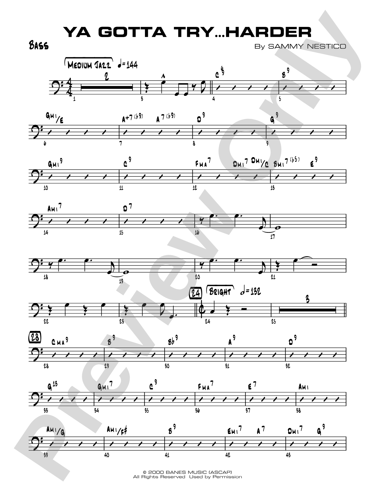 Ya Gotta Try... Harder: String Bass