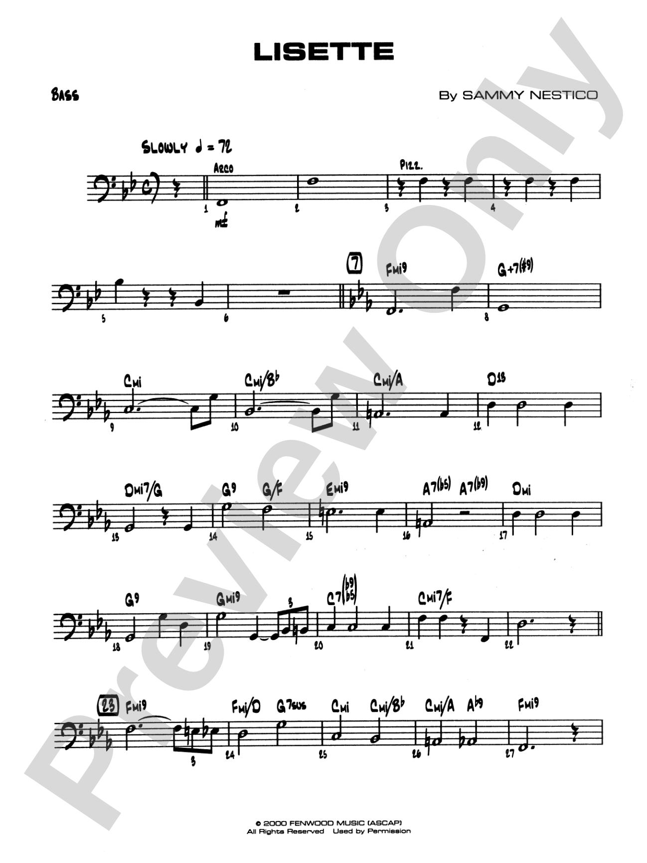 Lisette: String Bass