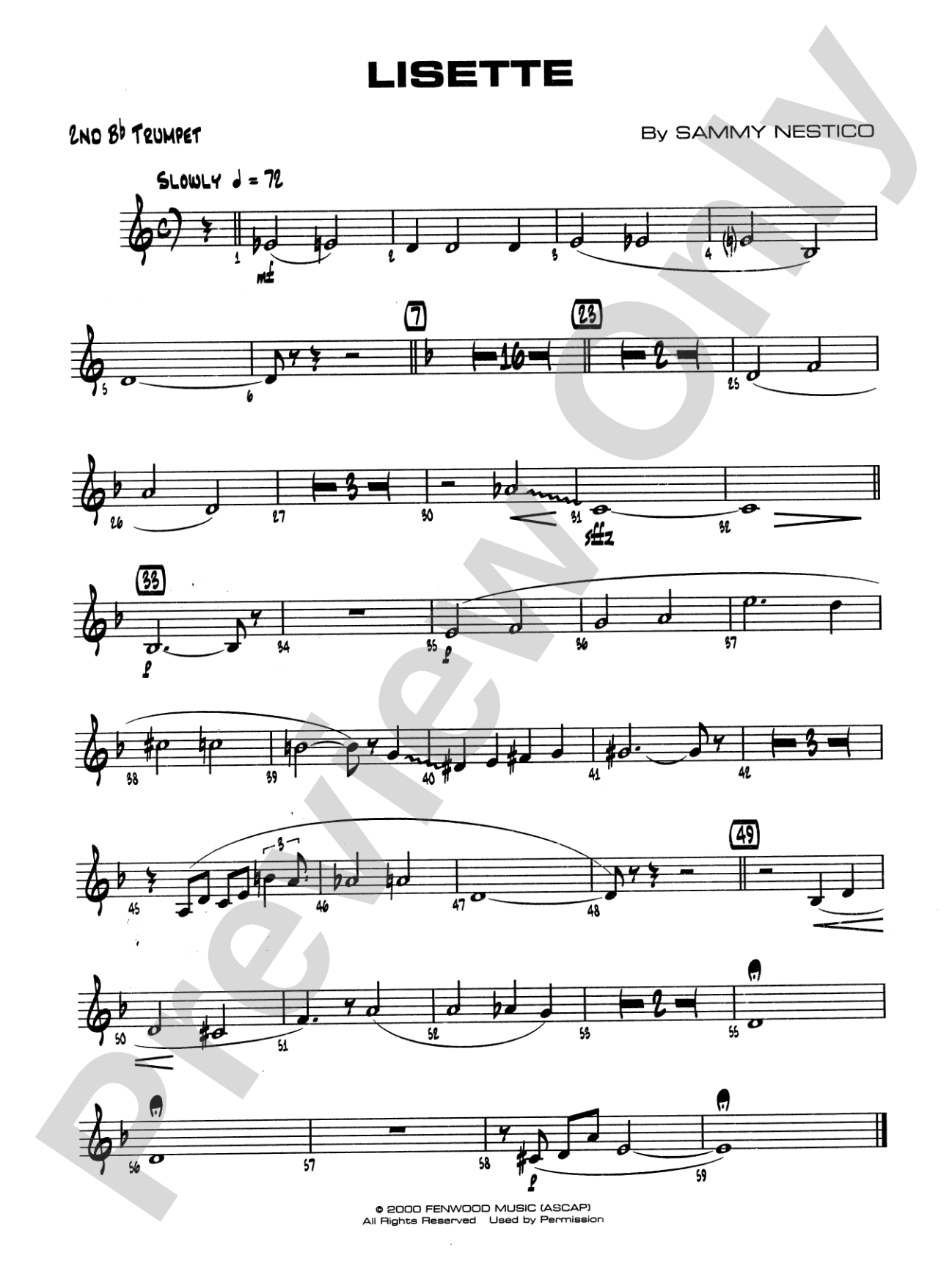 Lisette: 2nd B-flat Trumpet