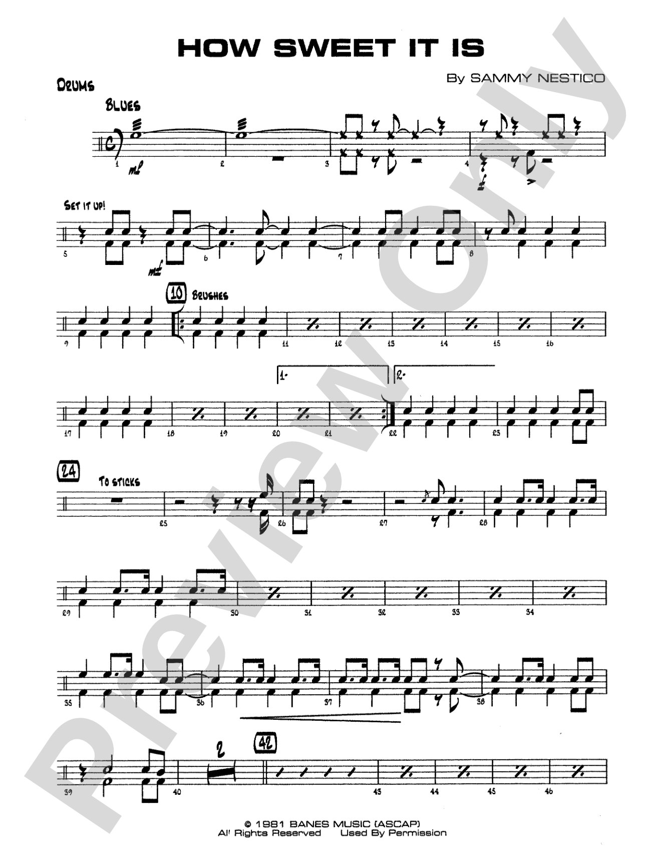 How Sweet It Is: Drums