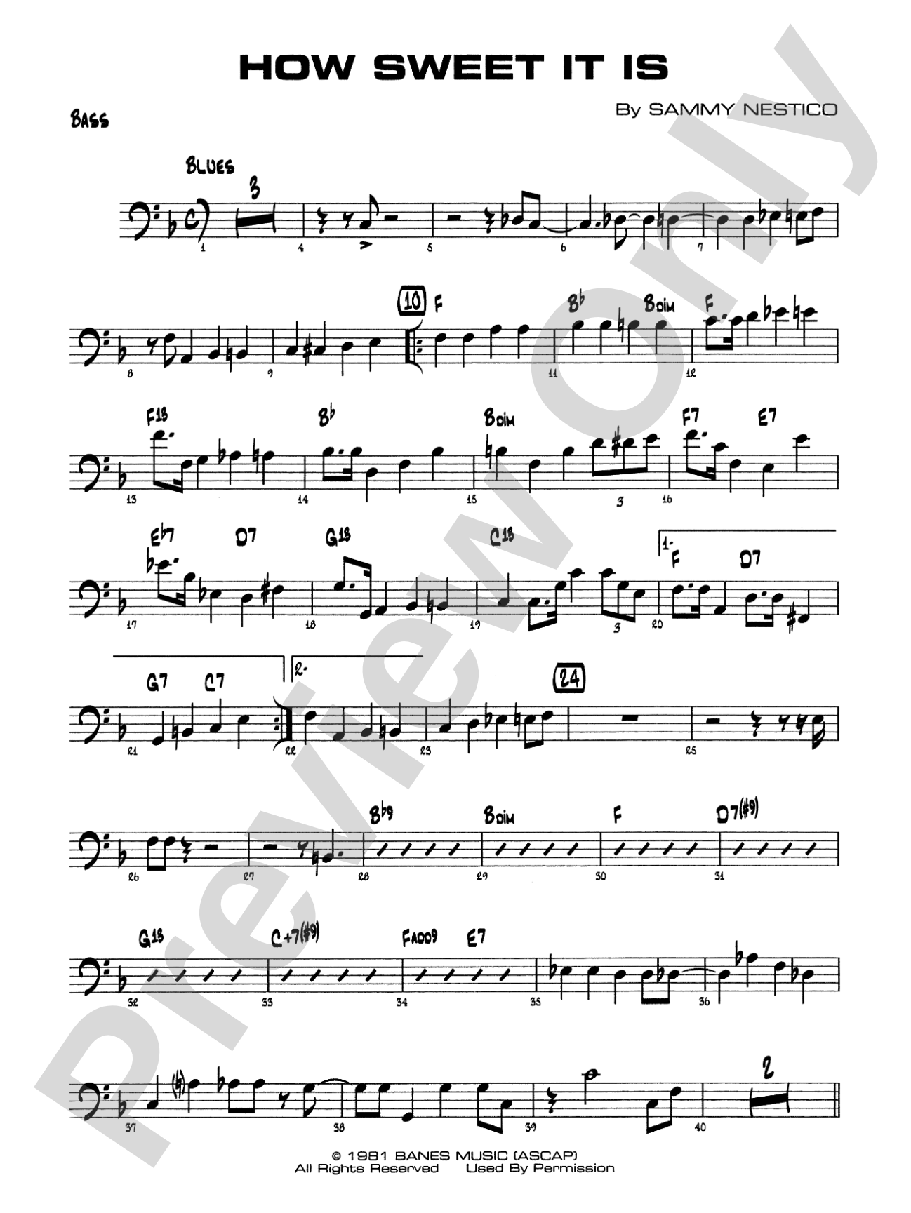 How Sweet It Is: String Bass