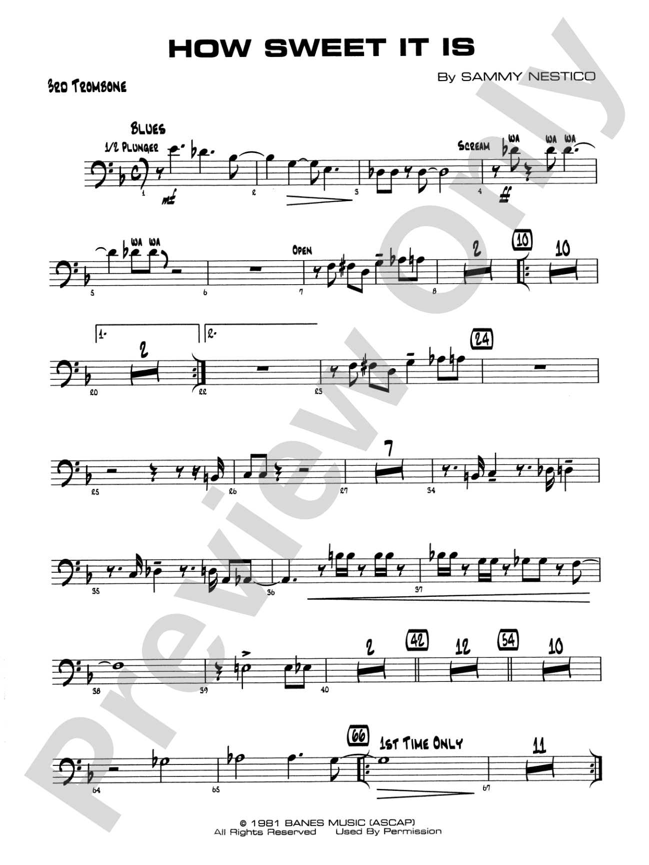 How Sweet It Is: 3rd Trombone