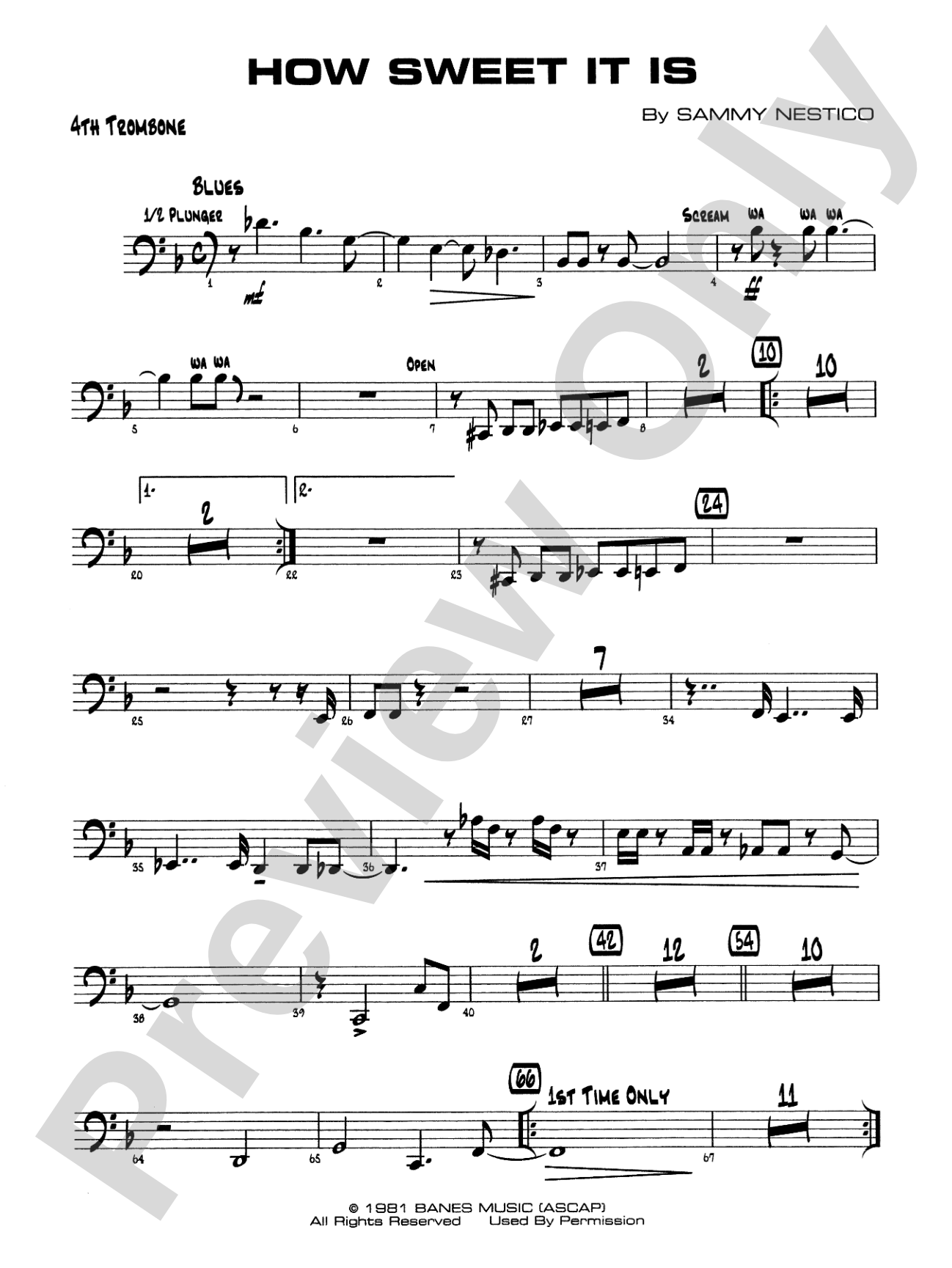 How Sweet It Is: 4th Trombone