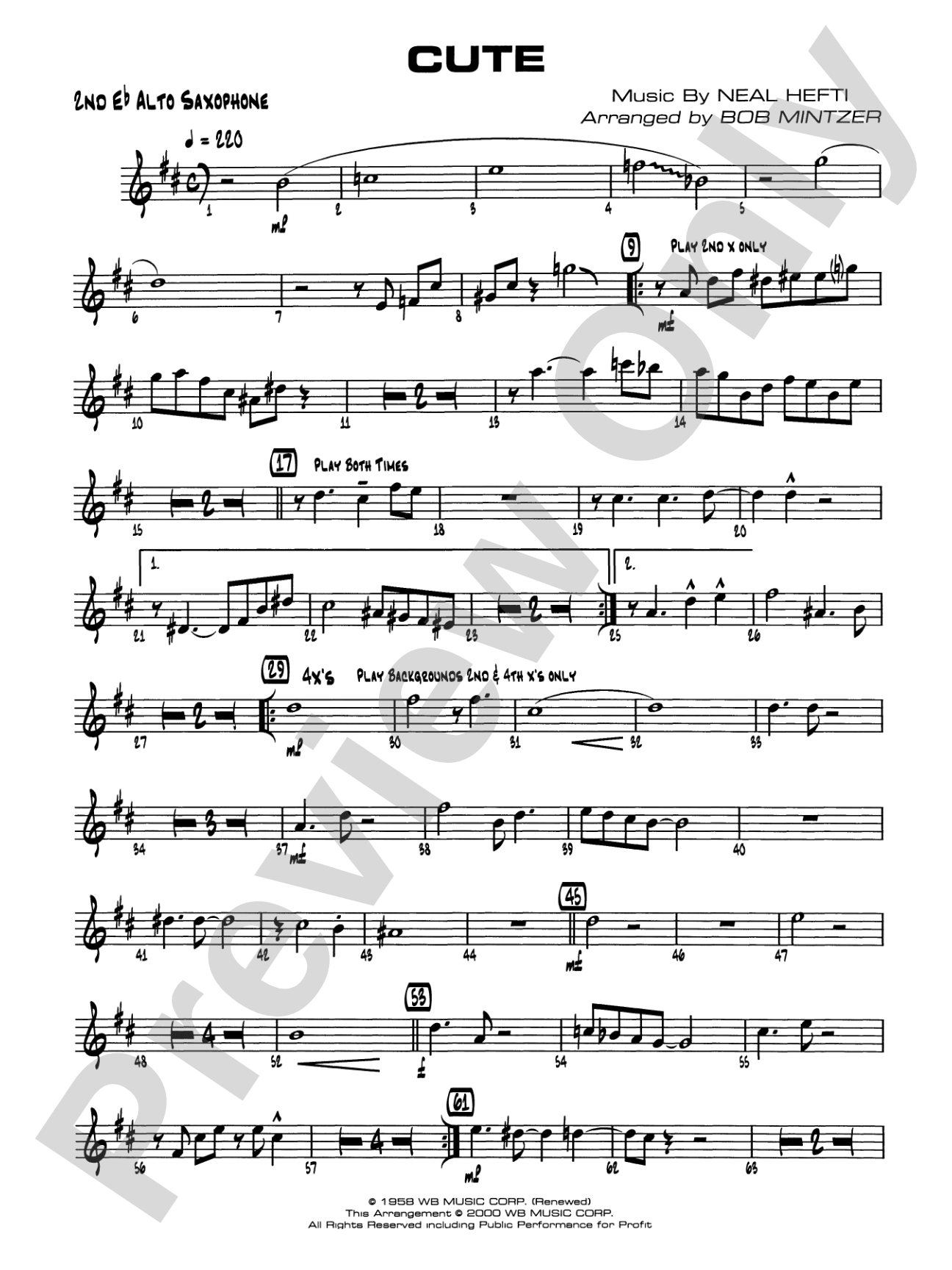 Cute: 2nd E-flat Alto Saxophone