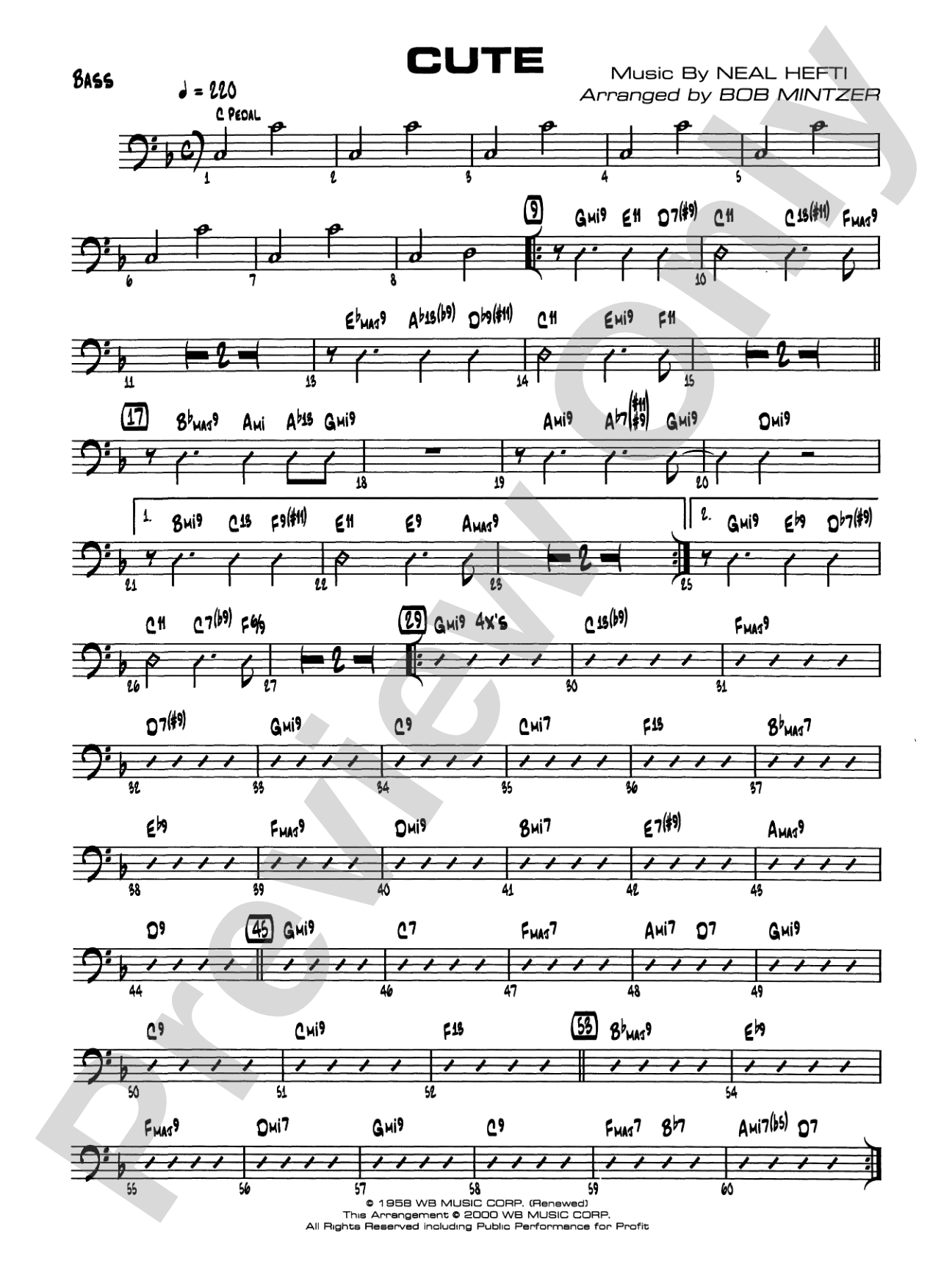 Cute: String Bass
