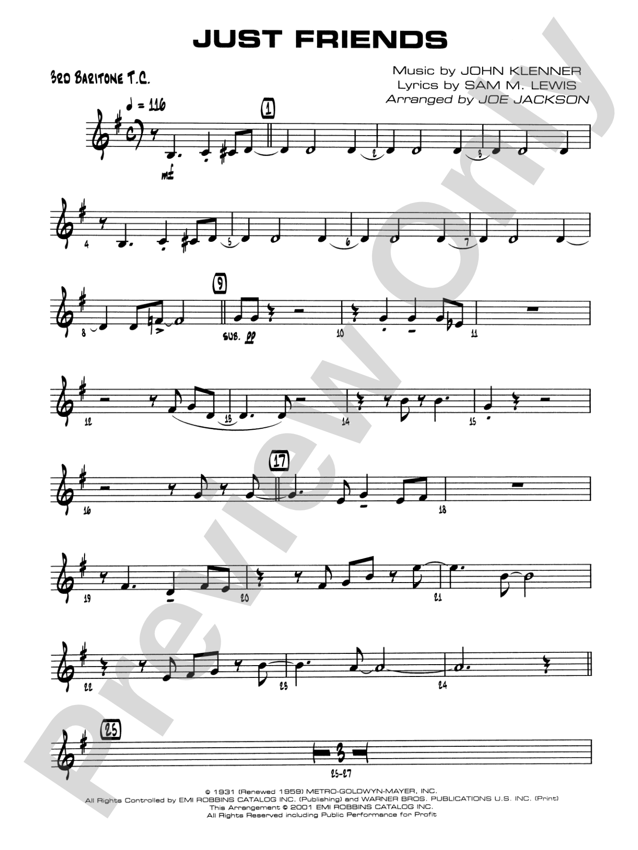 Just Friends: 3rd Baritone T.C.