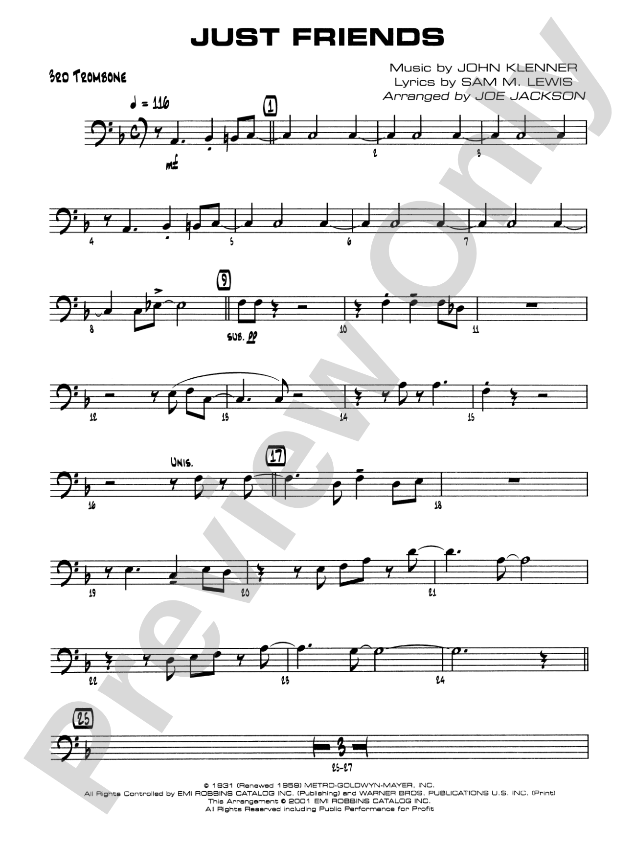 Just Friends: 3rd Trombone