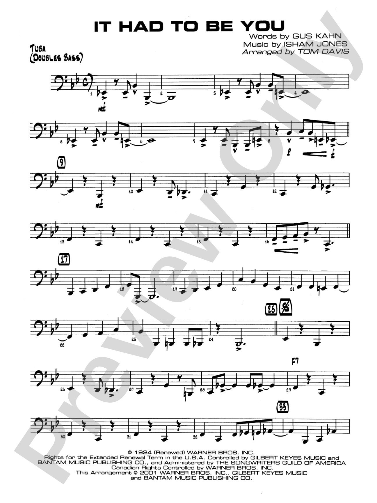 It Had to Be You: Tuba