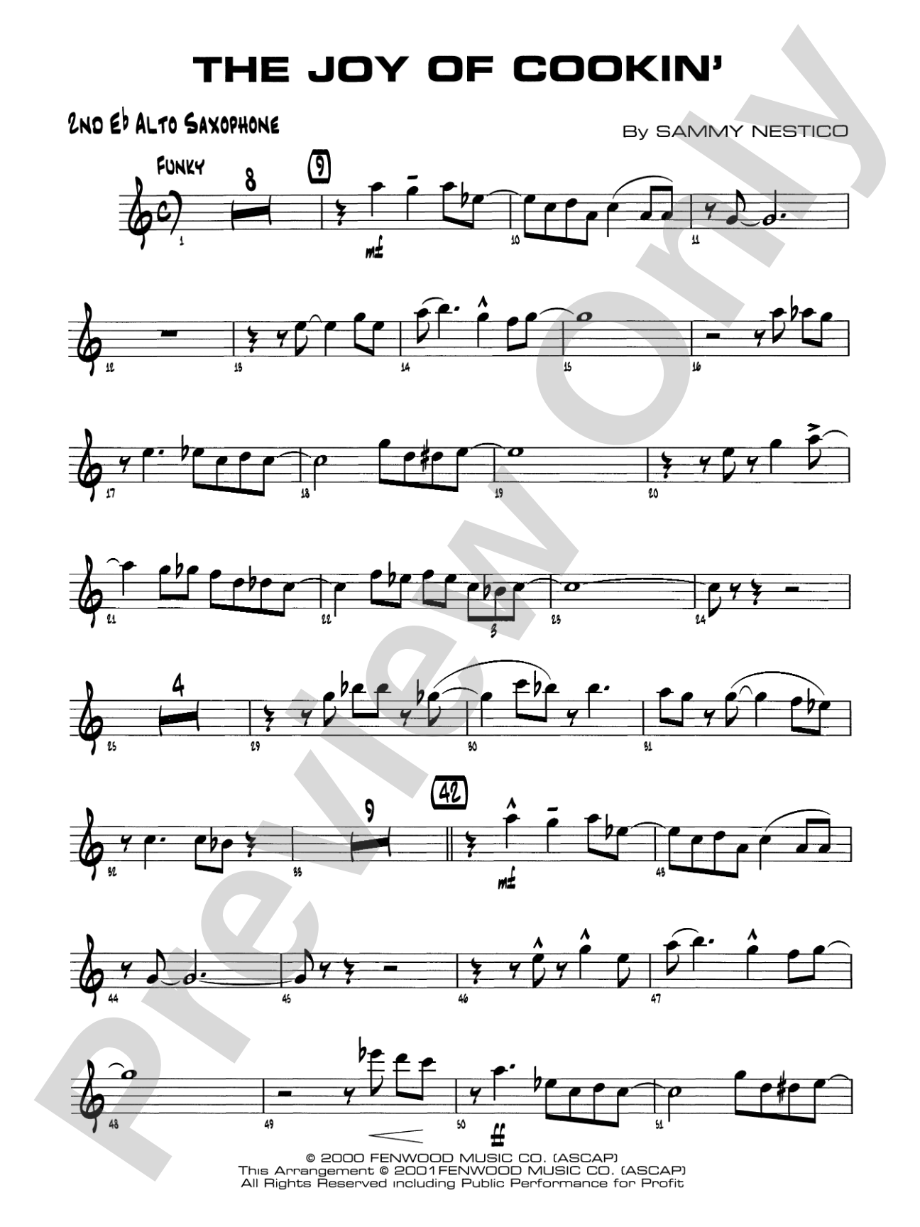 The Joy of Cookin': 2nd E-flat Alto Saxophone