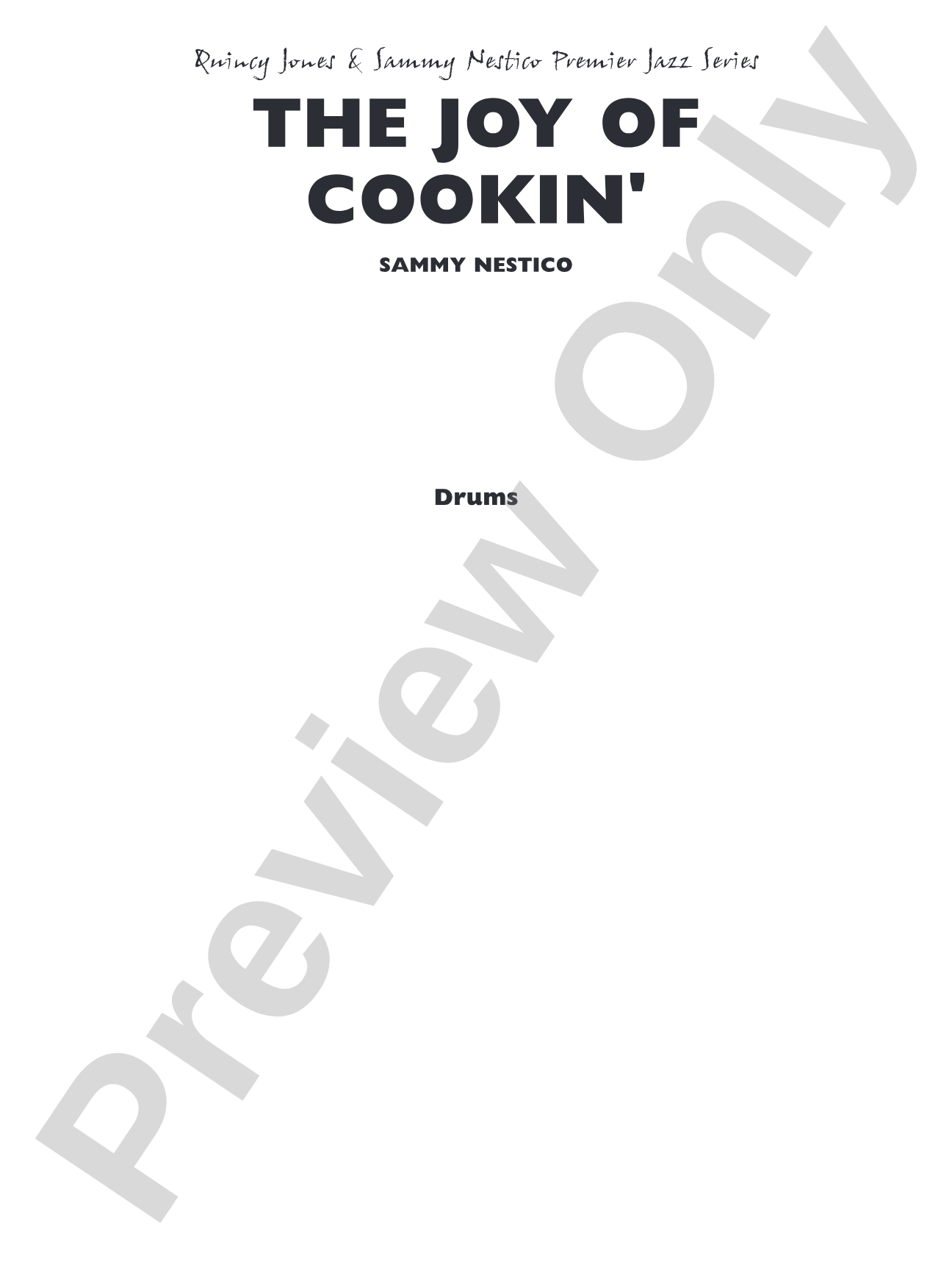 The Joy of Cookin': Drums