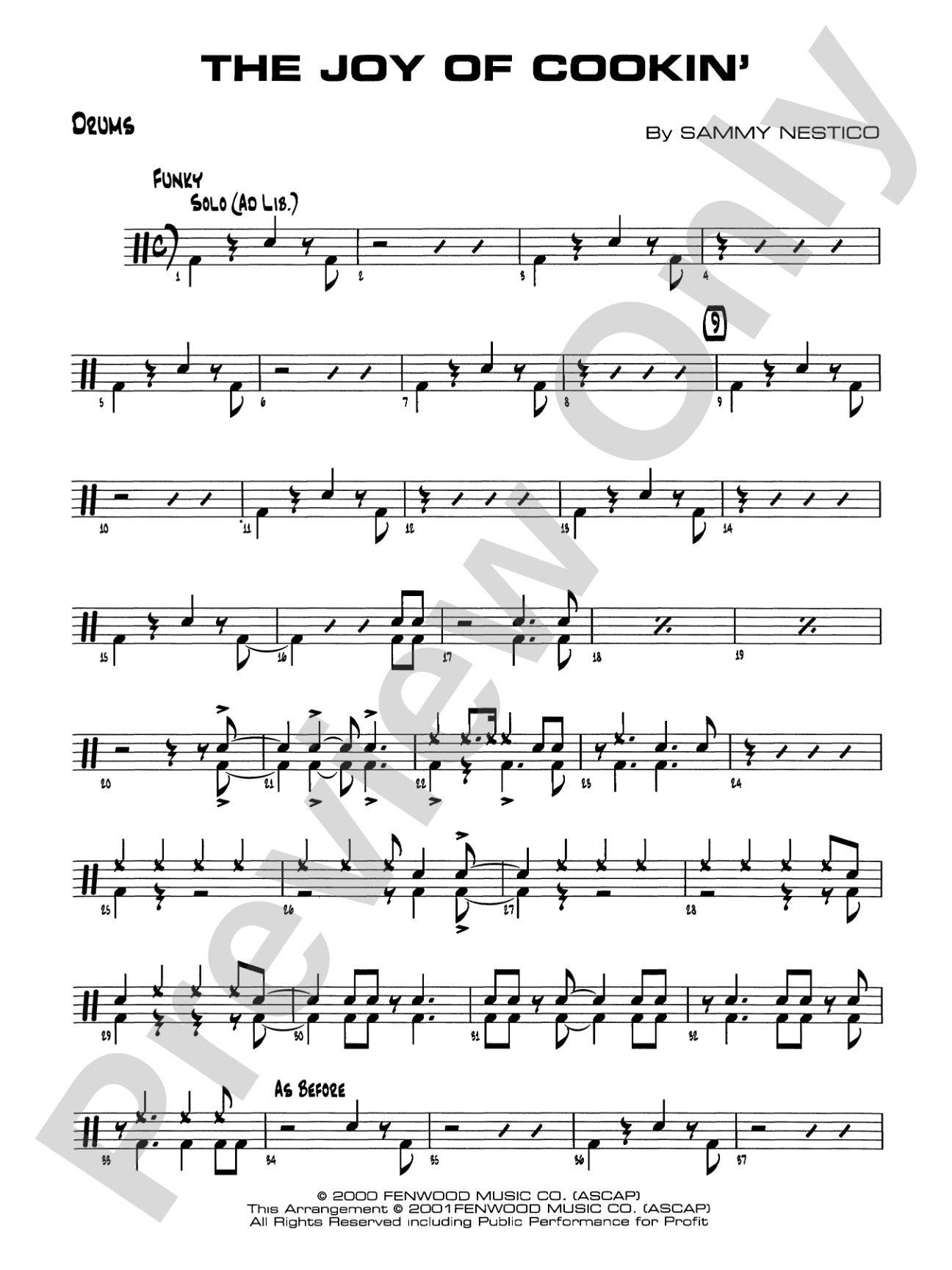 The Joy of Cookin': Drums