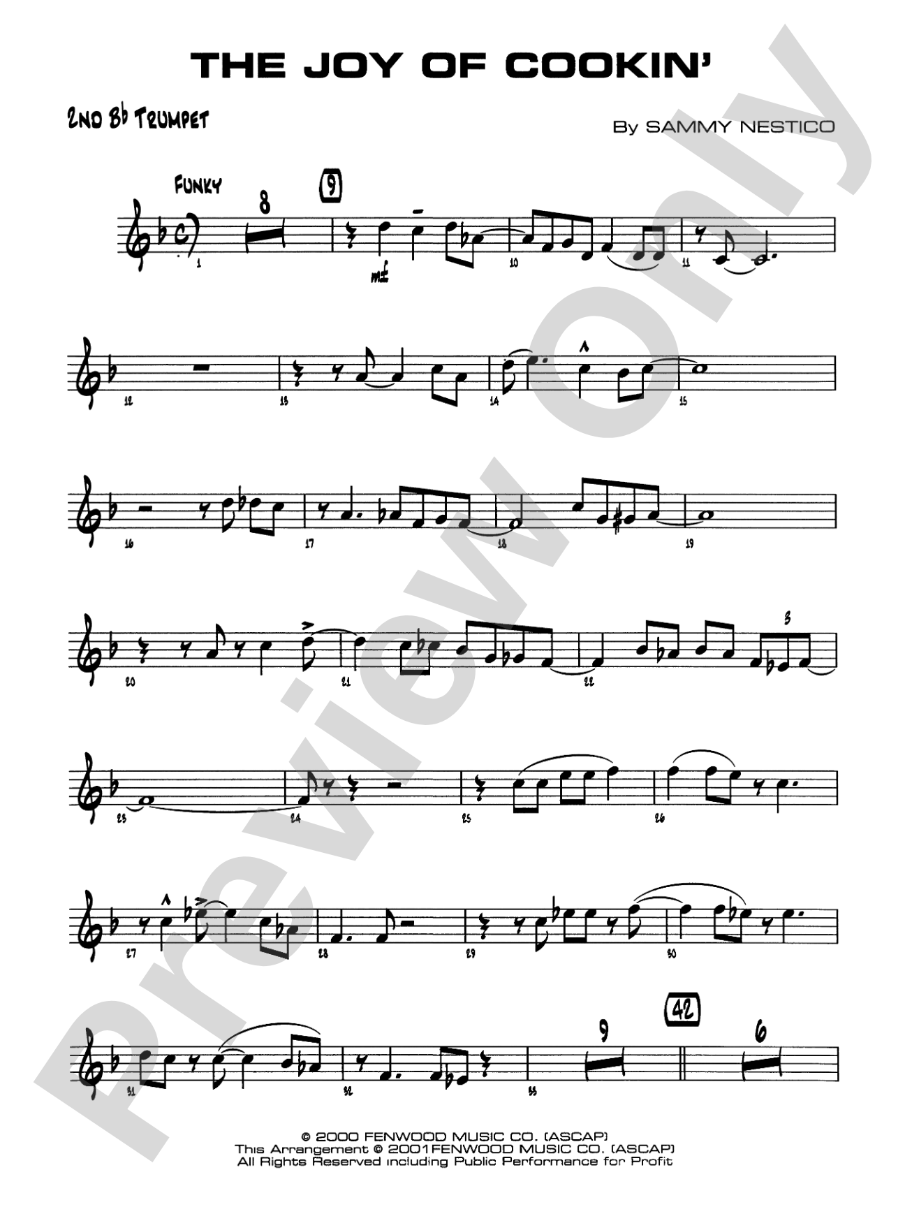 The Joy of Cookin': 2nd B-flat Trumpet