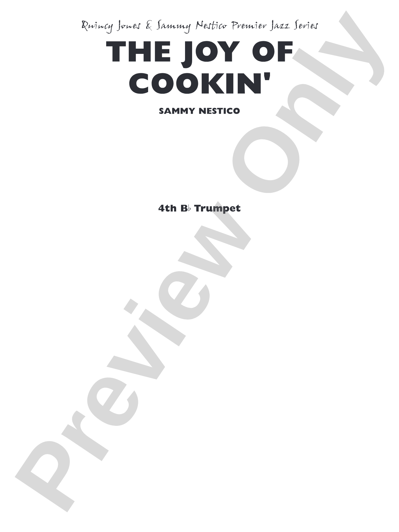 The Joy of Cookin': 4th B-flat Trumpet