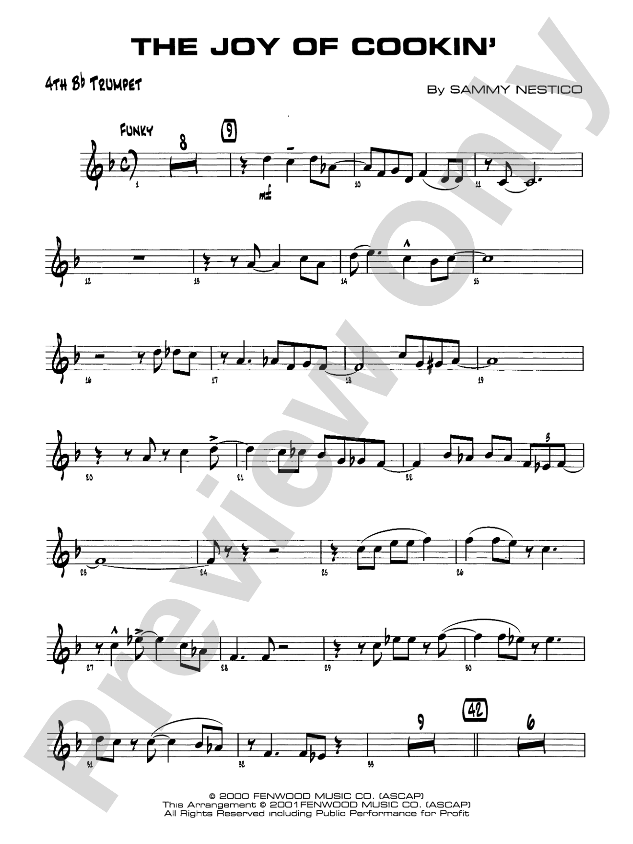 The Joy of Cookin': 4th B-flat Trumpet