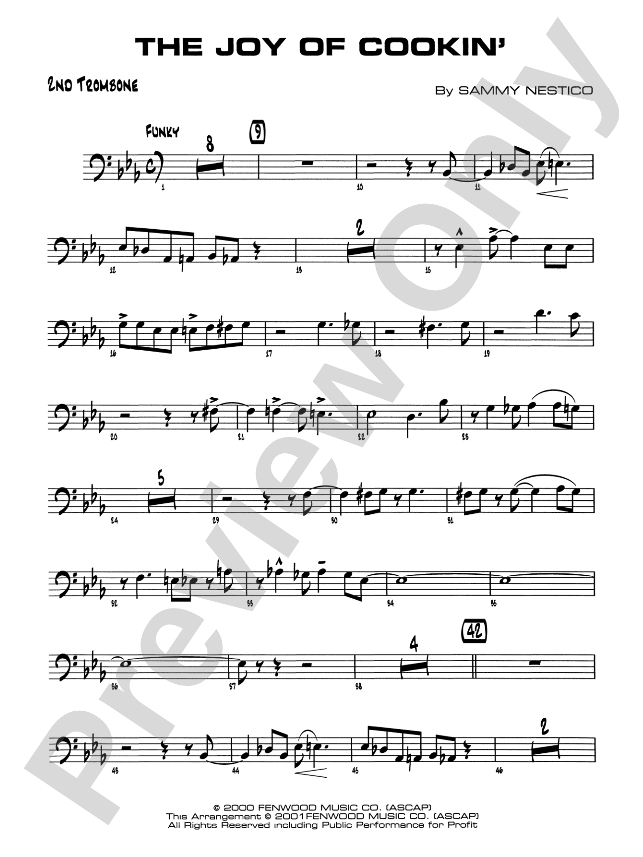 The Joy of Cookin': 2nd Trombone