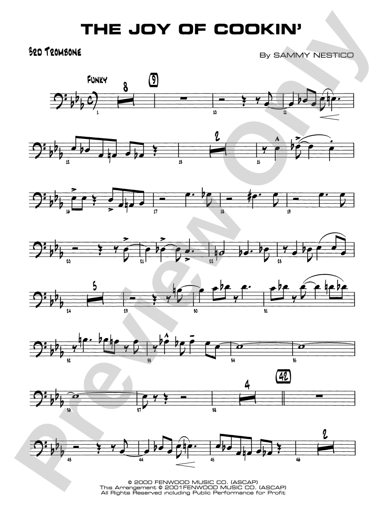 The Joy of Cookin': 3rd Trombone