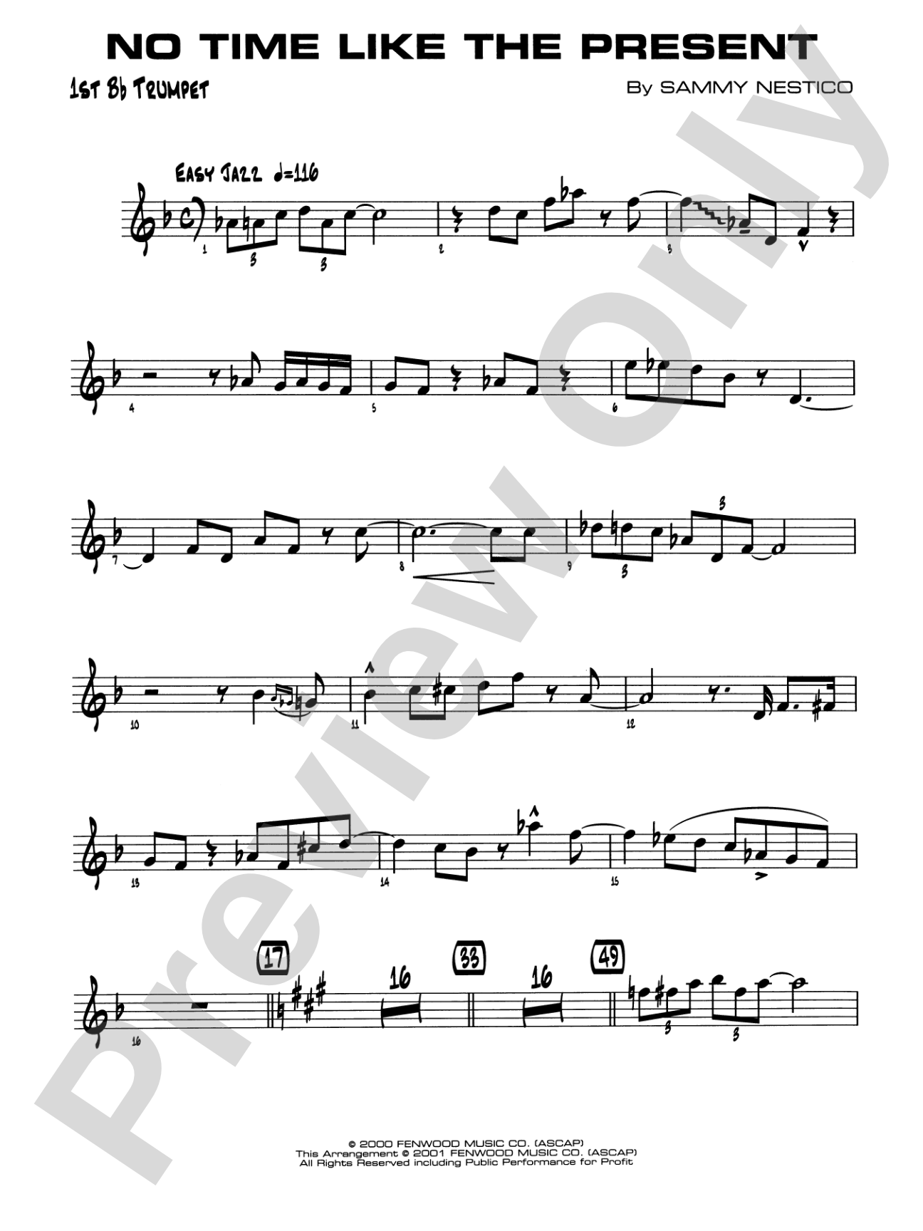 No Time Like the Present: 1st B-flat Trumpet
