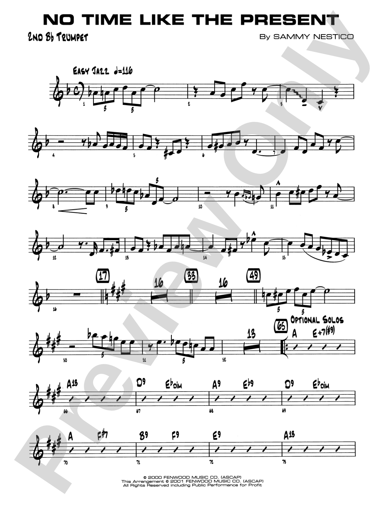 No Time Like the Present: 2nd B-flat Trumpet