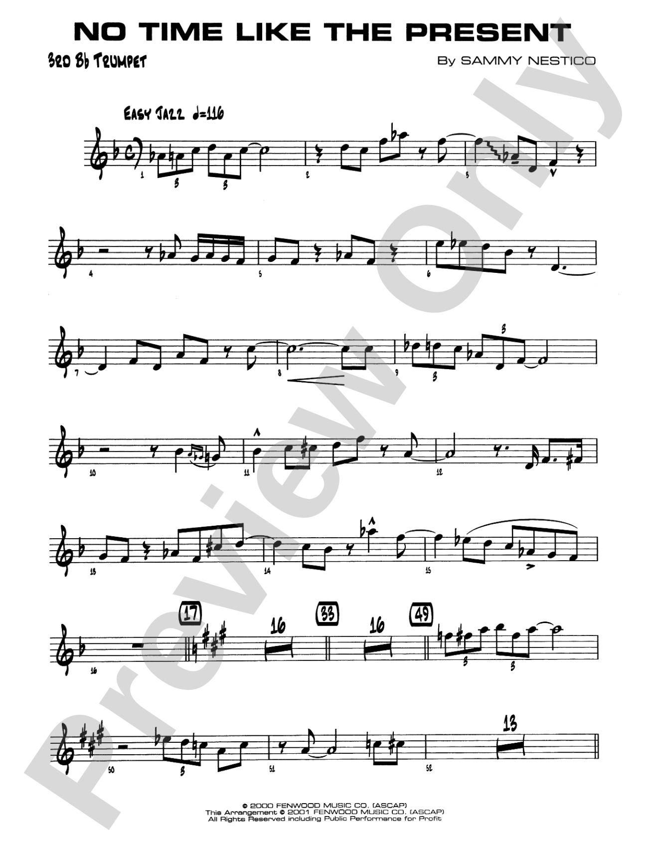 No Time Like the Present: 3rd B-flat Trumpet