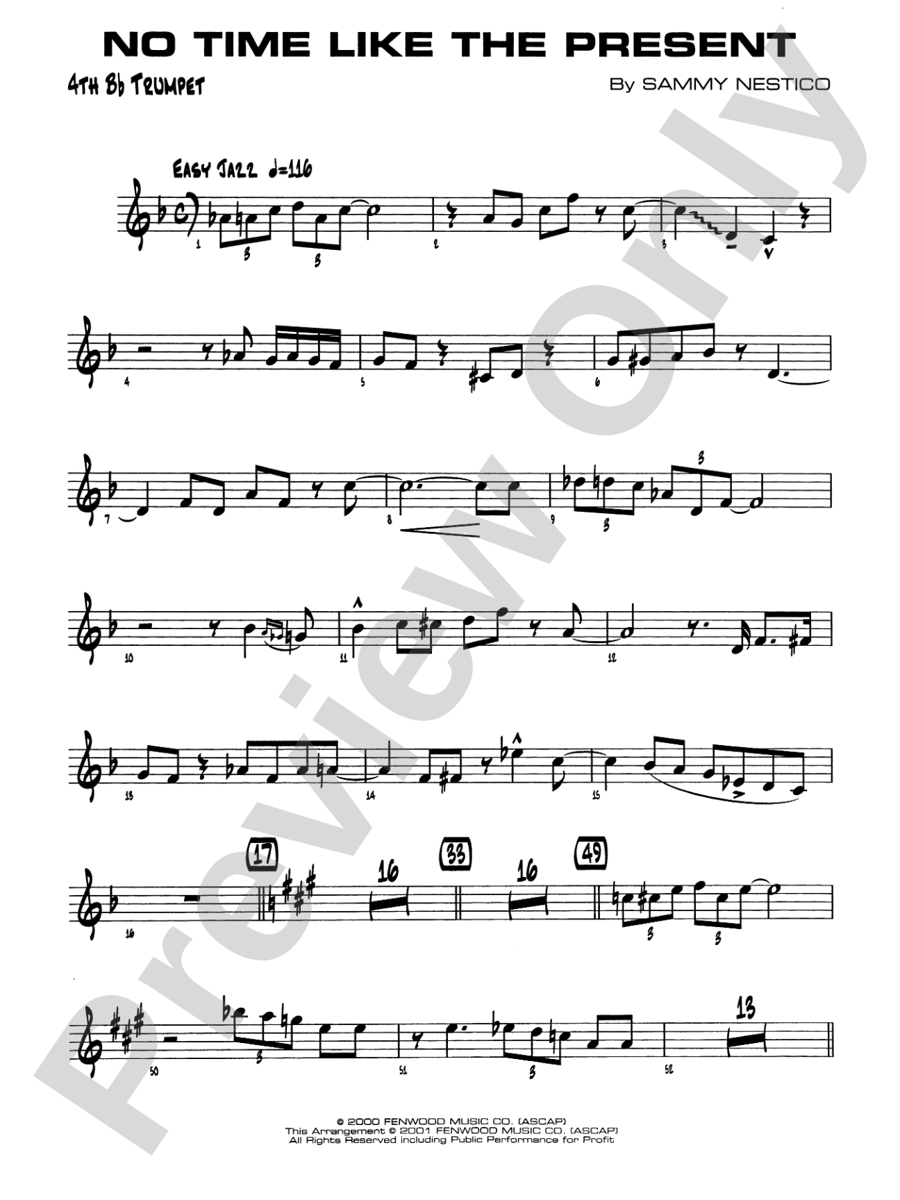 No Time Like the Present: 4th B-flat Trumpet