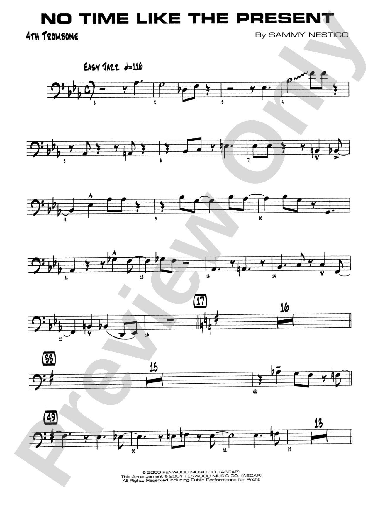 No Time Like the Present: 4th Trombone