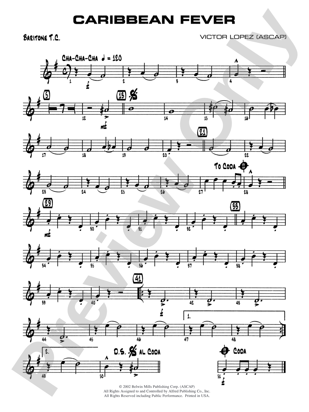 Caribbean Fever: Baritone T.C.