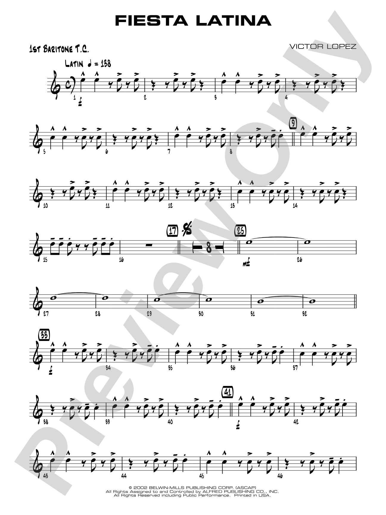 Fiesta Latina: Baritone T.C.