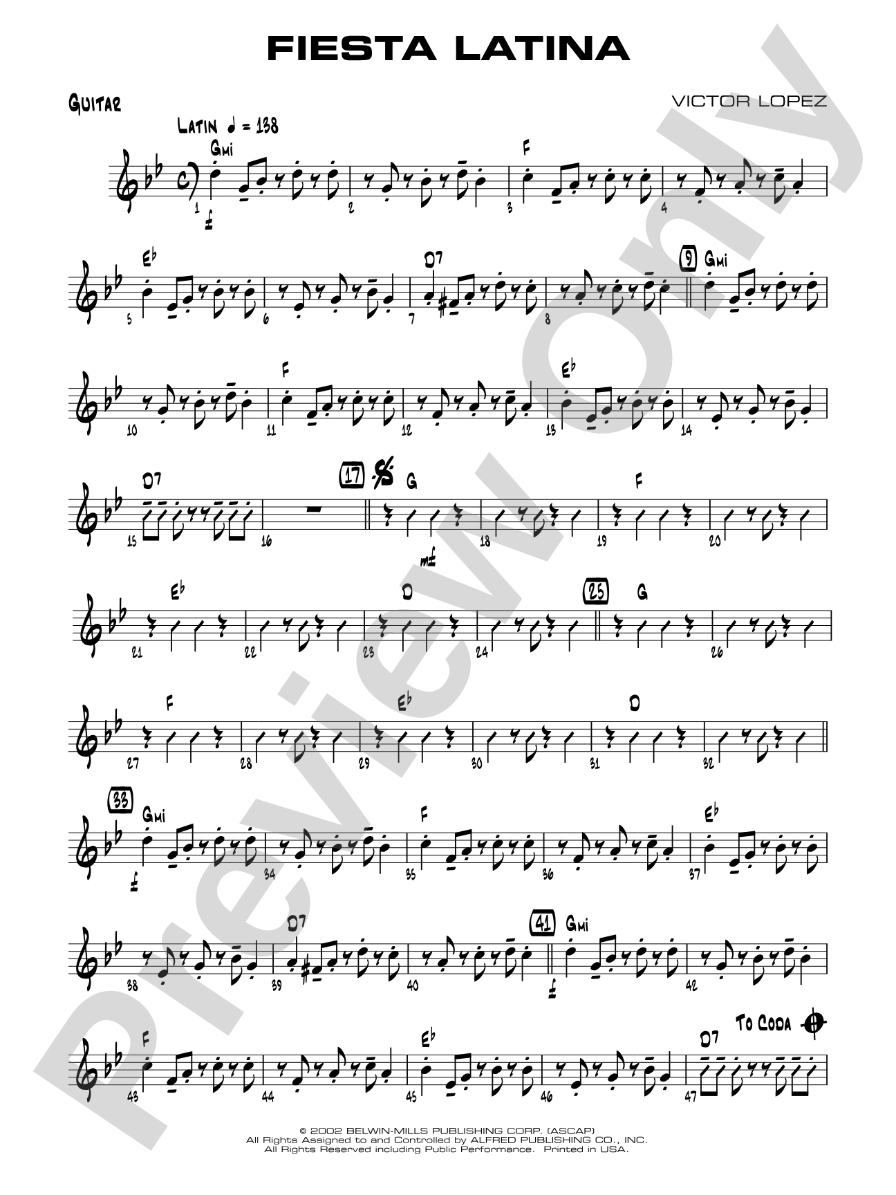 Fiesta Latina: Guitar