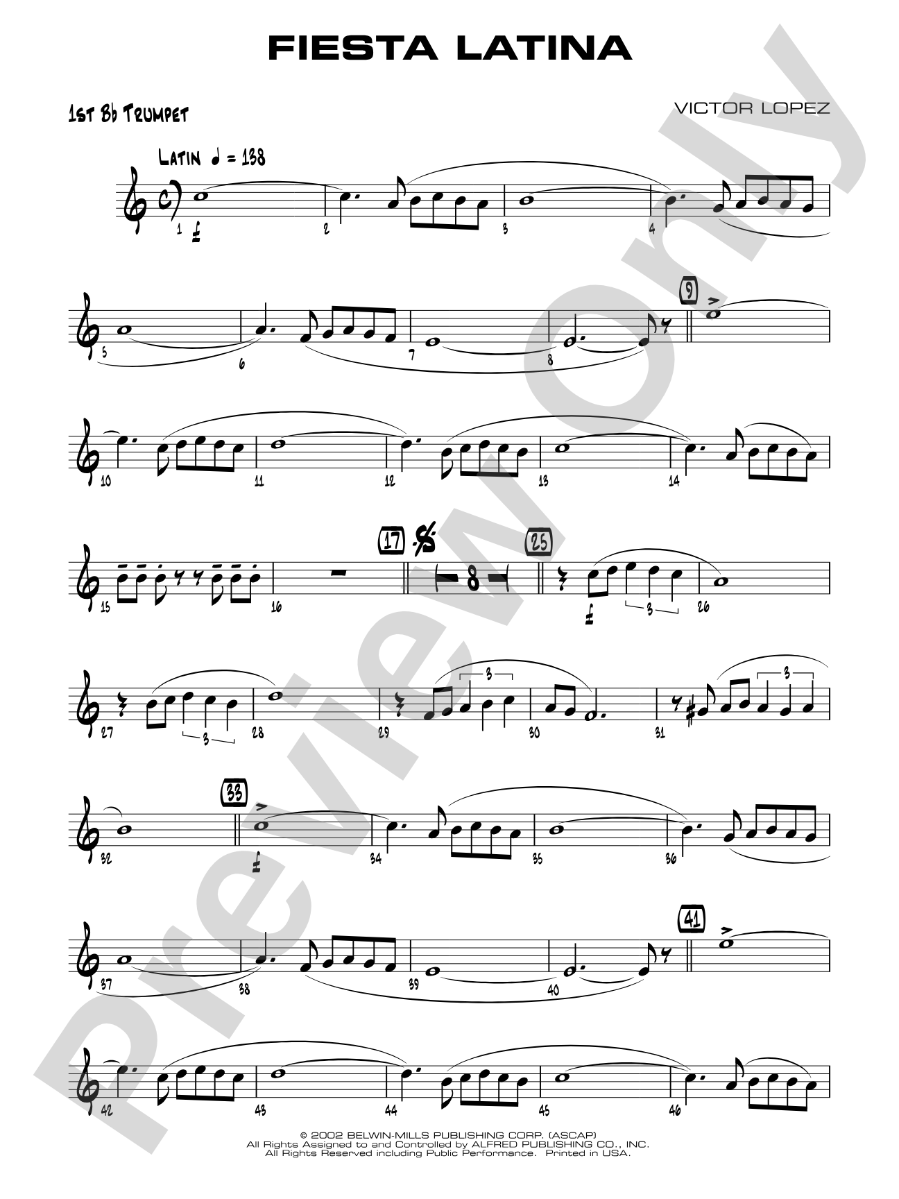 Fiesta Latina: 1st B-flat Trumpet