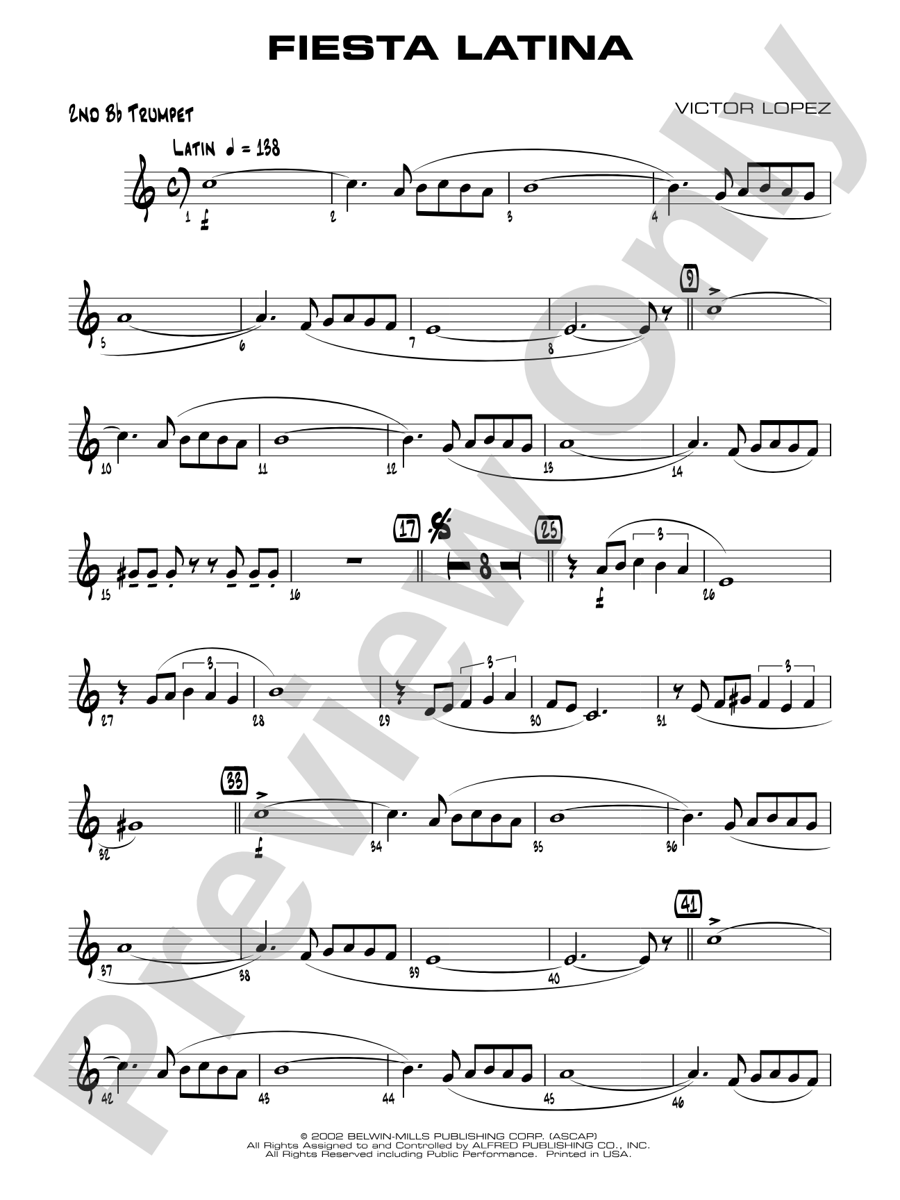 Fiesta Latina: 2nd B-flat Trumpet