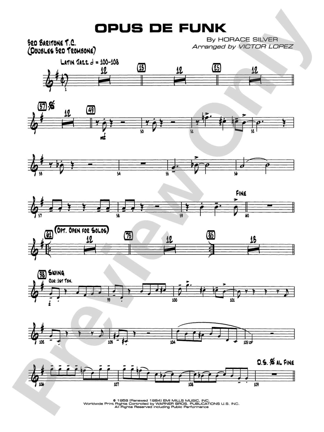 Opus de Funk: 3rd Baritone T.C.