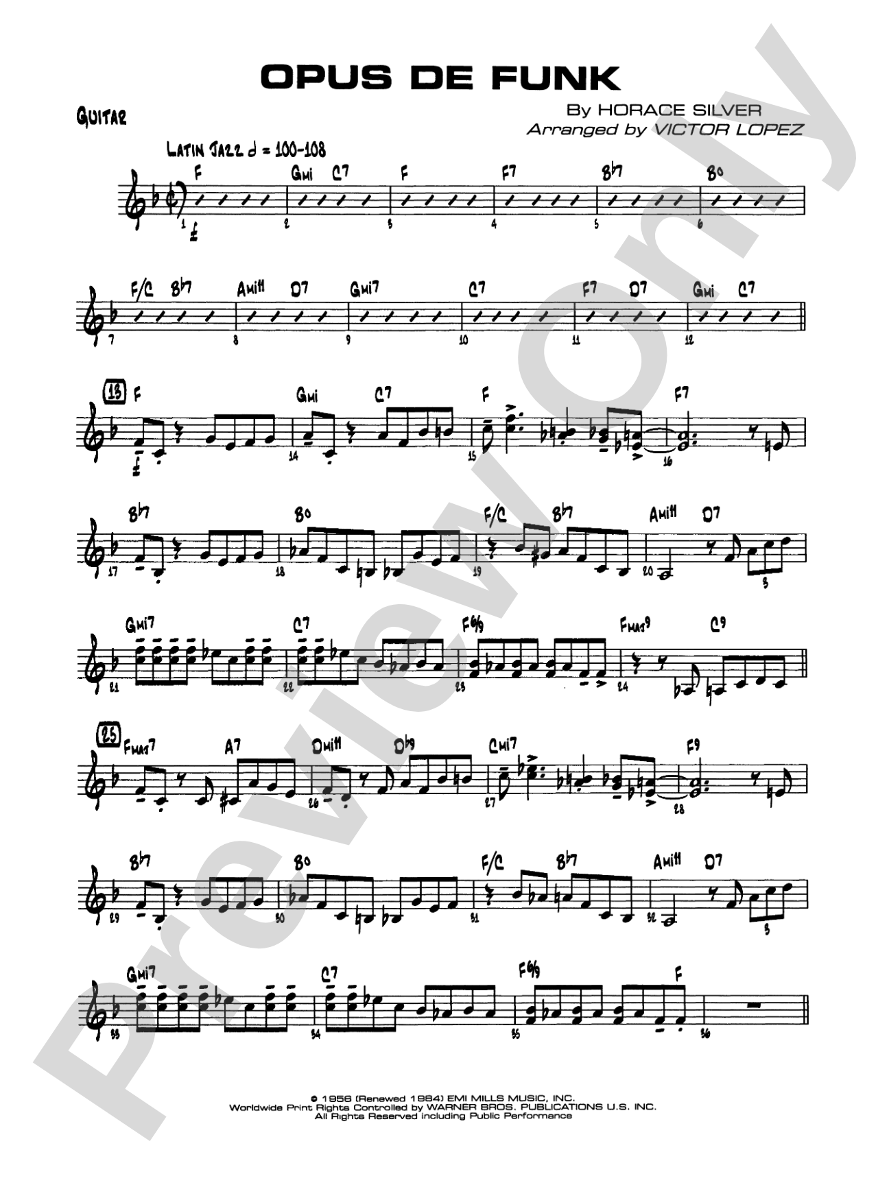 Opus de Funk: Guitar